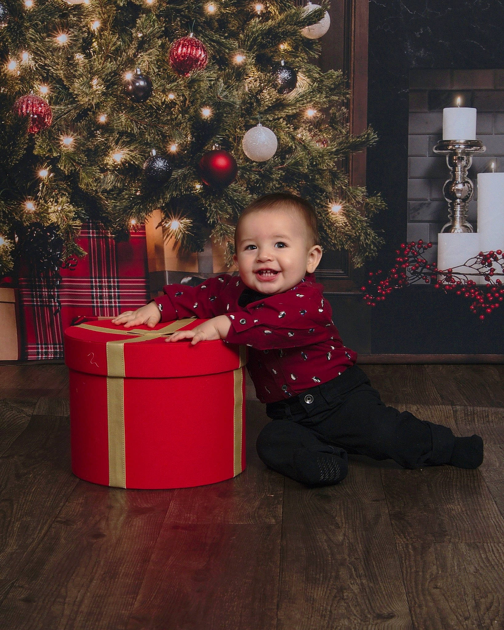 Alijah joined the competition — help win amazing prizes! child, christmas, christmas_decoration, christmas_eve, christmas_tree, fir, holiday, interior_design, joy, person, toddler