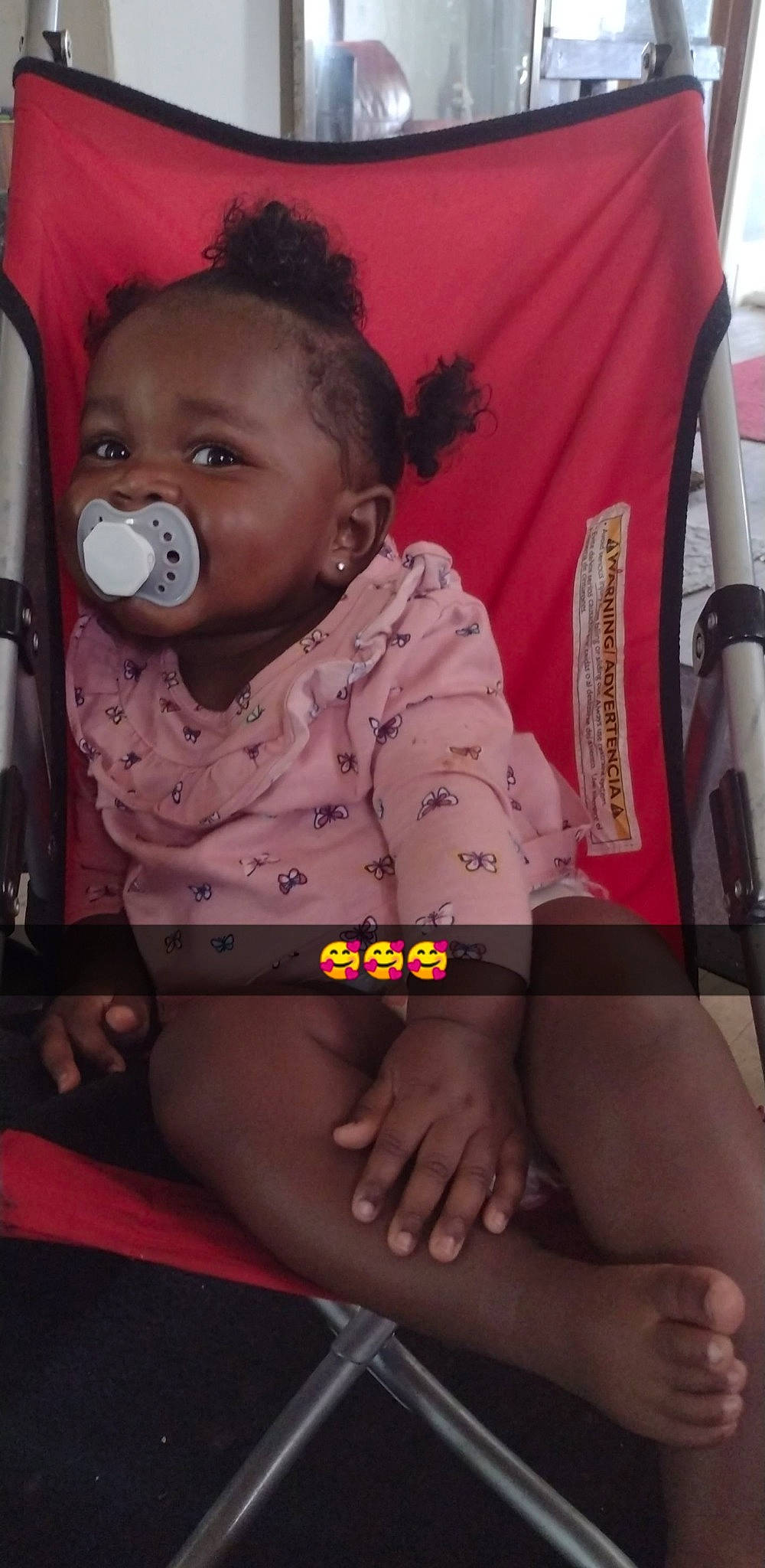 Kamylah joined the competition — help win amazing prizes! baby, baby_carriage, baby_products, baby_toddler_clothing, car_seat, cheek, comfort, cool, finger, fun, happy, human_leg, knee, lap, mouth, nose, person, sitting, sleeve, thigh