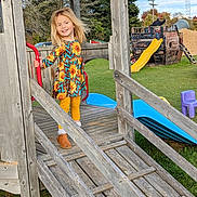 Maeve joined the competition — help win amazing prizes! car, child, clothing, face, female, footwear, girl, grass, head, outdoorplayarea, outdoors, person, plant, playarea, shoe, slide, toy, transportation, vehicle, wood