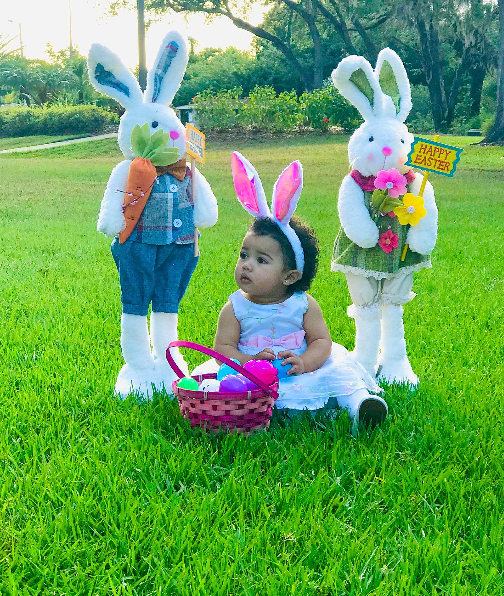 Mia Isabella joined the competition — help win amazing prizes! child, ear, easter, easter_bunny, event, grass, happy, holiday, meadow, person, plant, rabbit, rabbits_and_hares, spring