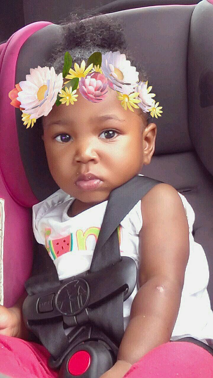 Riley Marie is registered to the contest to win money with this photo: child, fashion_accessory, flower, girl, hair_accessory, headband, headgear, headpiece, headwear, infant, person, pink, product, smile, toddler