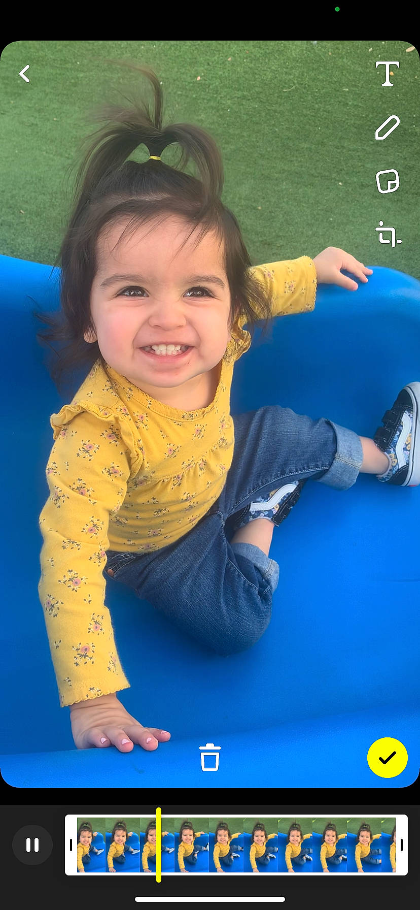 Laylah joined the competition — help win amazing prizes! arm, blue, blurred, chin, elbow, eye, finger, fun, gesture, hand, happy, human_body, joint, joy, leg, leisure, person, photograph, product, skin