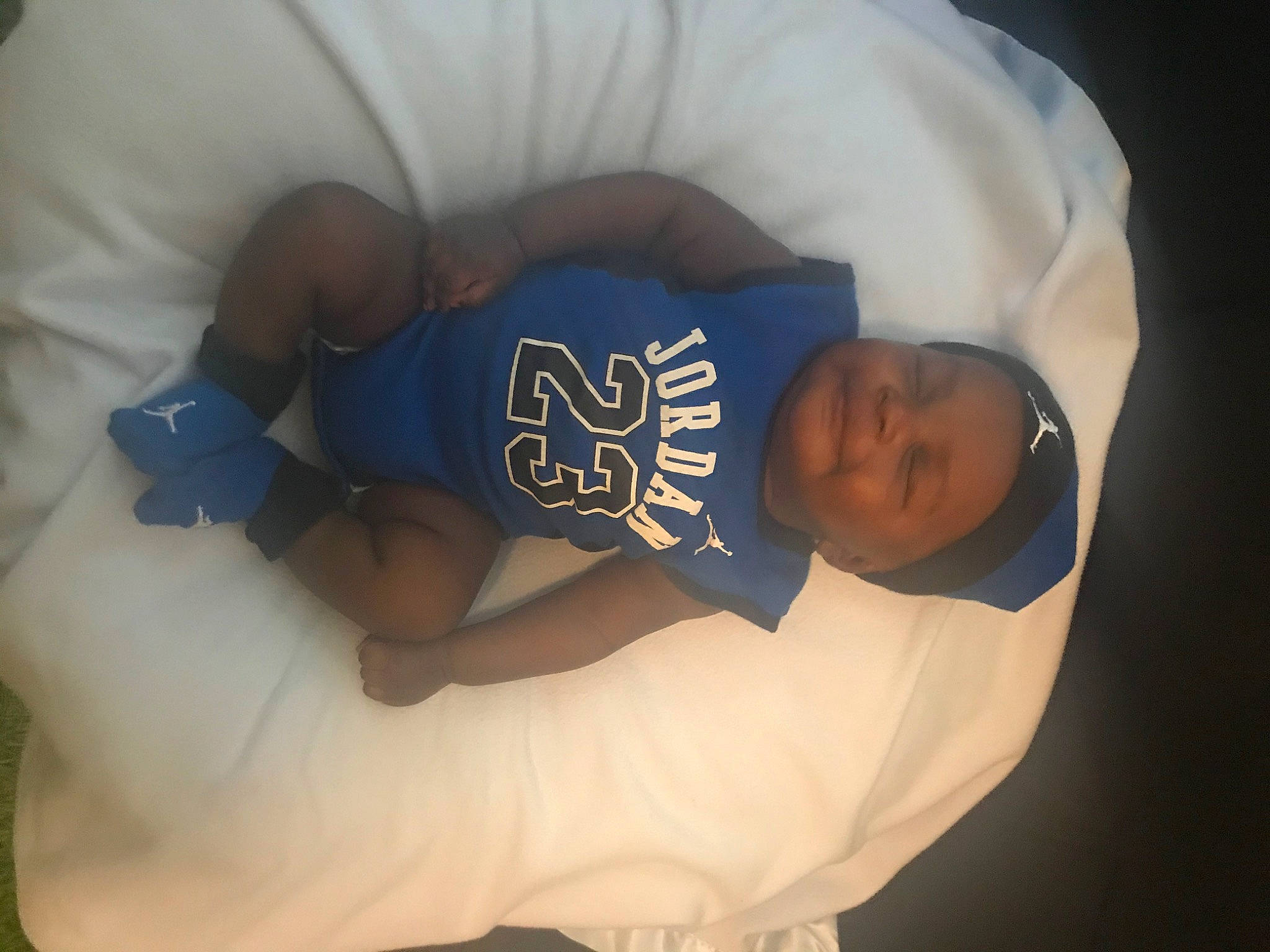 Donnie is registered to the contest to win money with this photo: baby, child, nap, person, product, sleep