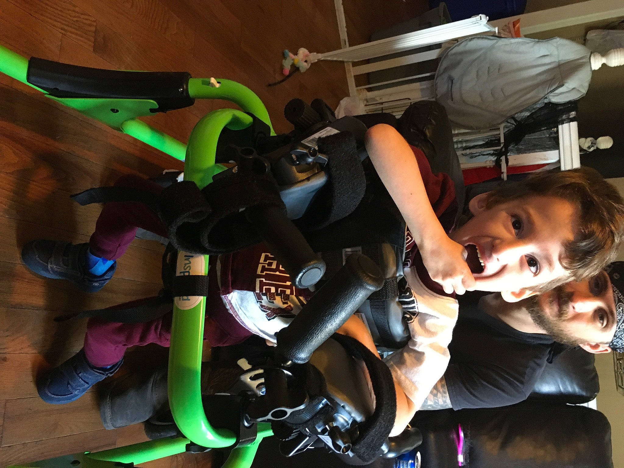 Johnny is registered to the contest to win money with this photo: headwear, person