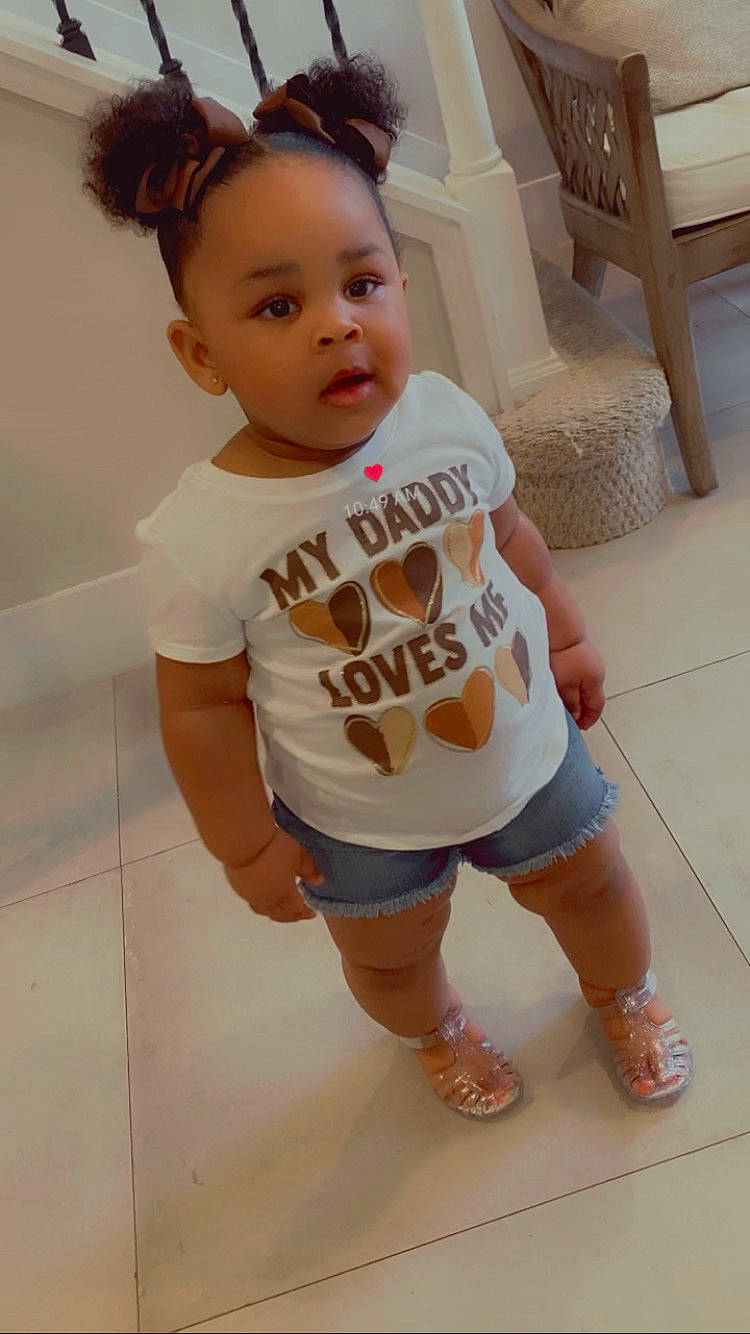 Cali joined the competition — help win amazing prizes! baby_toddler_clothing, cheek, eye, floor, flooring, hair, happy, head, human_leg, joint, knee, leg, person, shorts, skin, sleeve, t_shirt, thigh, toddler, trunk