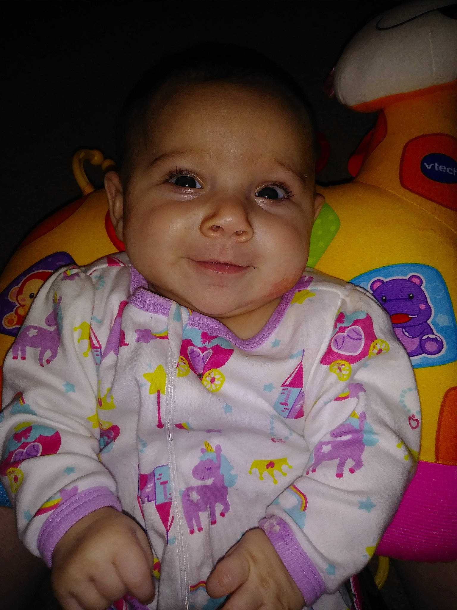 Abrianna joined the competition — help win amazing prizes! beauty, boy, cheek, child, cool, day, eye, face, facial_expression, girl, head, infant, nose, person, pink, product, sitting, skin, smile, toddler