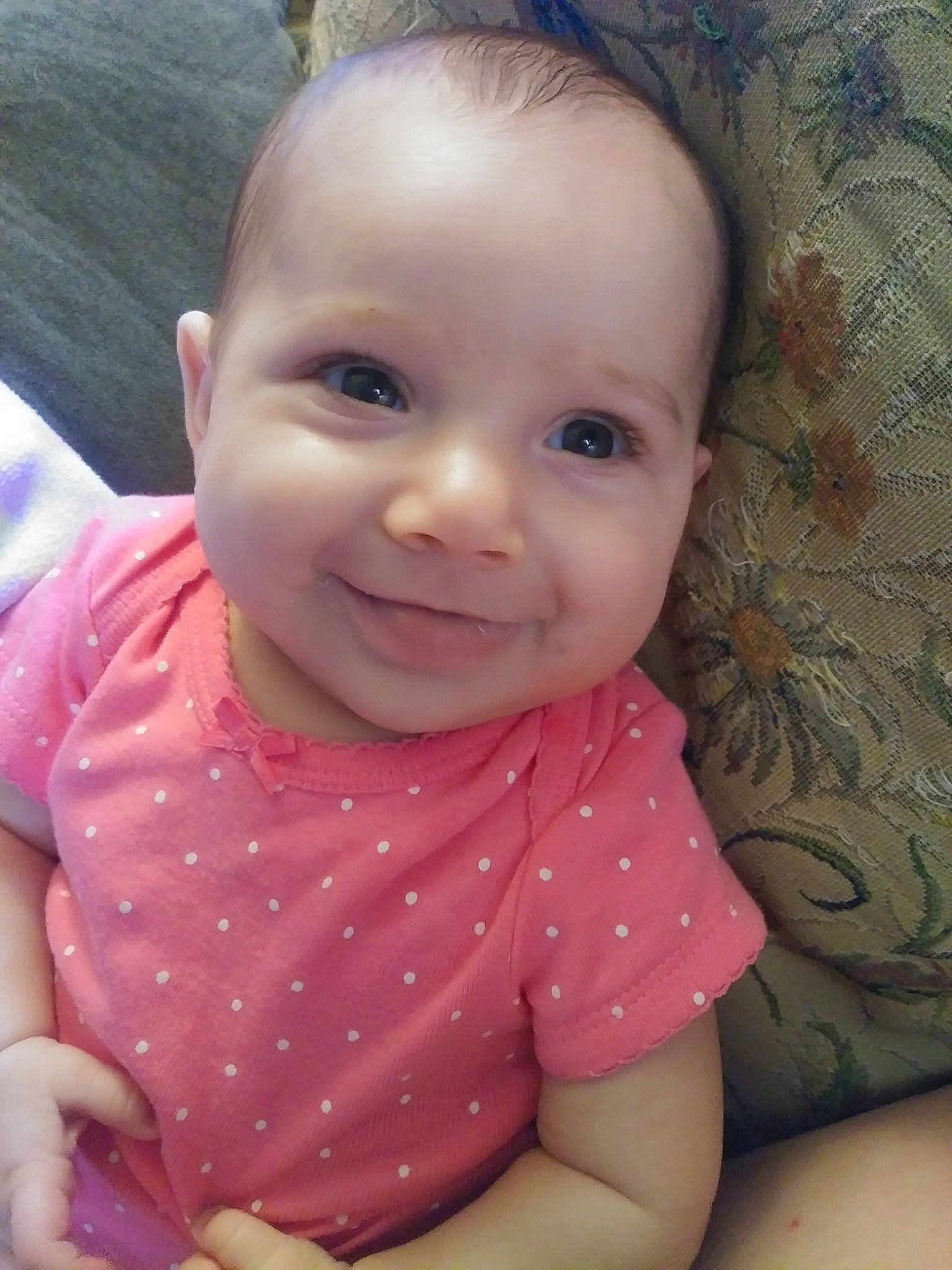 Abrianna joined the competition — help win amazing prizes! cheek, child, chin, day, eye, eyebrow, face, forehead, girl, hair, head, human_hair_color, infant, iris, joy, lip, nose, person, pink, skin