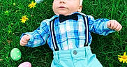 Owen is registered to the contest to win money with this photo: baby, easter_bunny, bunny_ears, grass, easter_eggs, flower, yellow_flower, boy, baby_clothes, blue_pants, bow_tie, suspenders, outdoor, spring, cute, holiday, lying_down, child, green_grass, festive