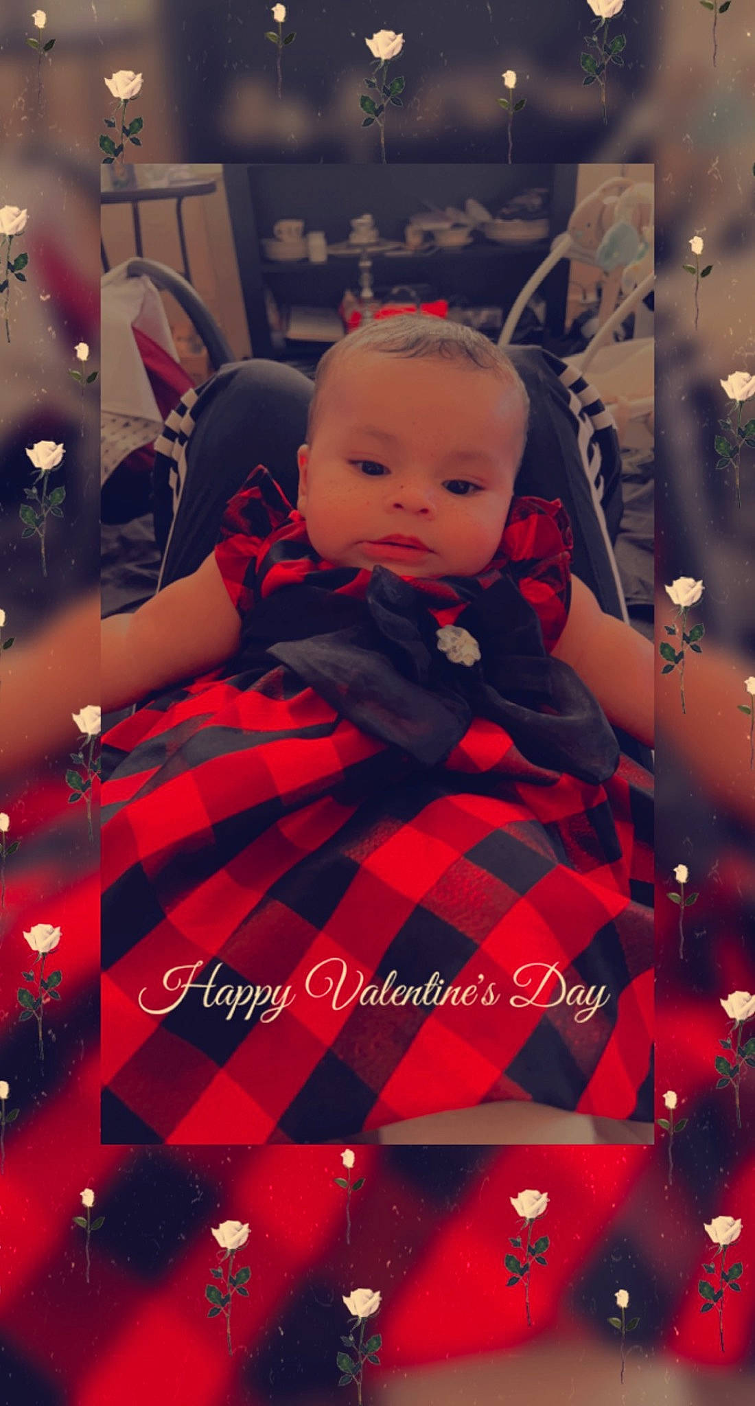 Isabella joined the competition — help win amazing prizes! baby, baby_toddler_clothing, beauty, child, cool, doll, dress, event, fashion_design, happy, holiday, pattern, person, pink, plaid, sky, sleeve, tartan, textile, toddler