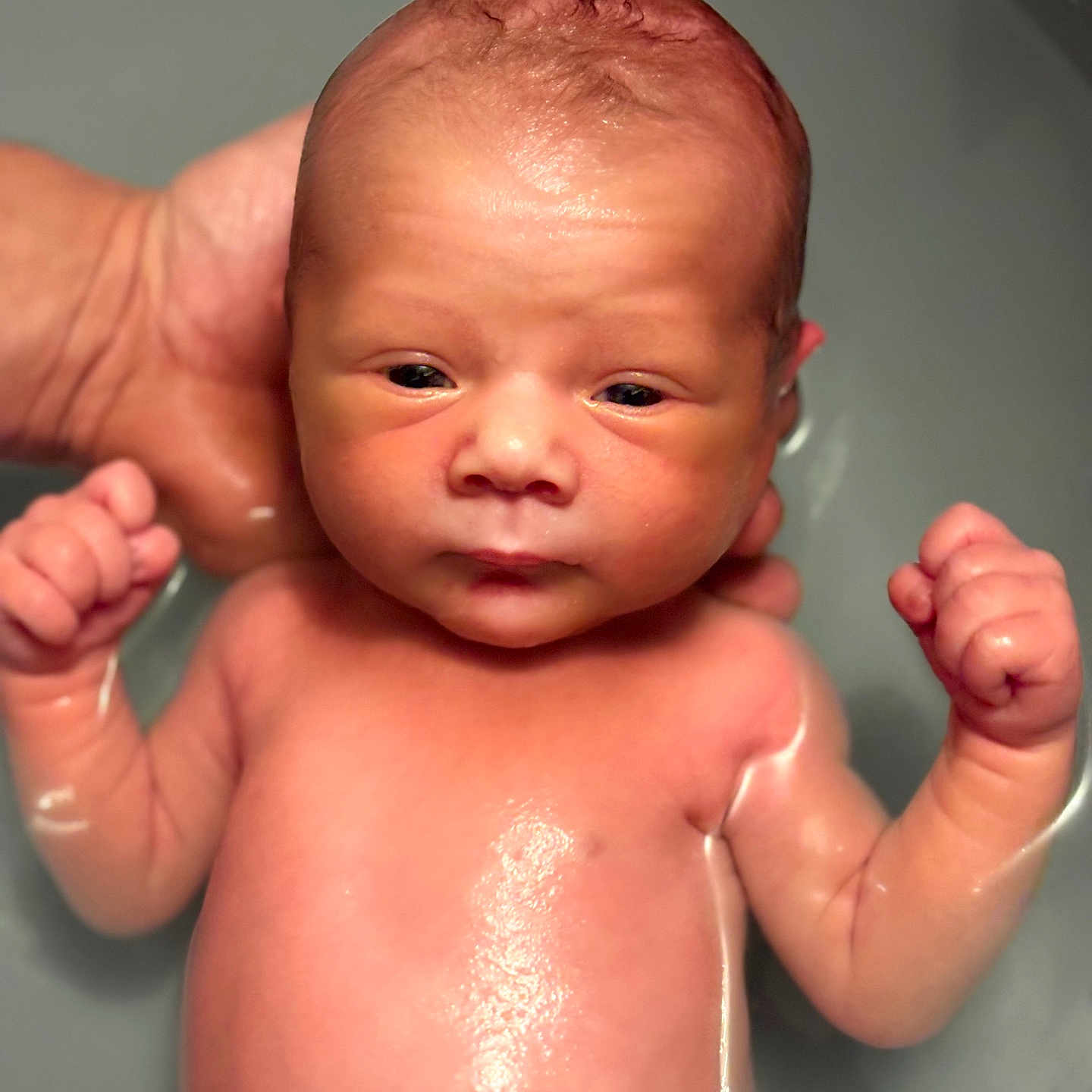 Soan a rejoint le concours — aidez-le/la à gagner de superbes lots ! baby, bath, child, closeup, cute, expression, face, fist, fresh, hand, human, infant, newborn, parent, skin, small, support, tub, water, wet