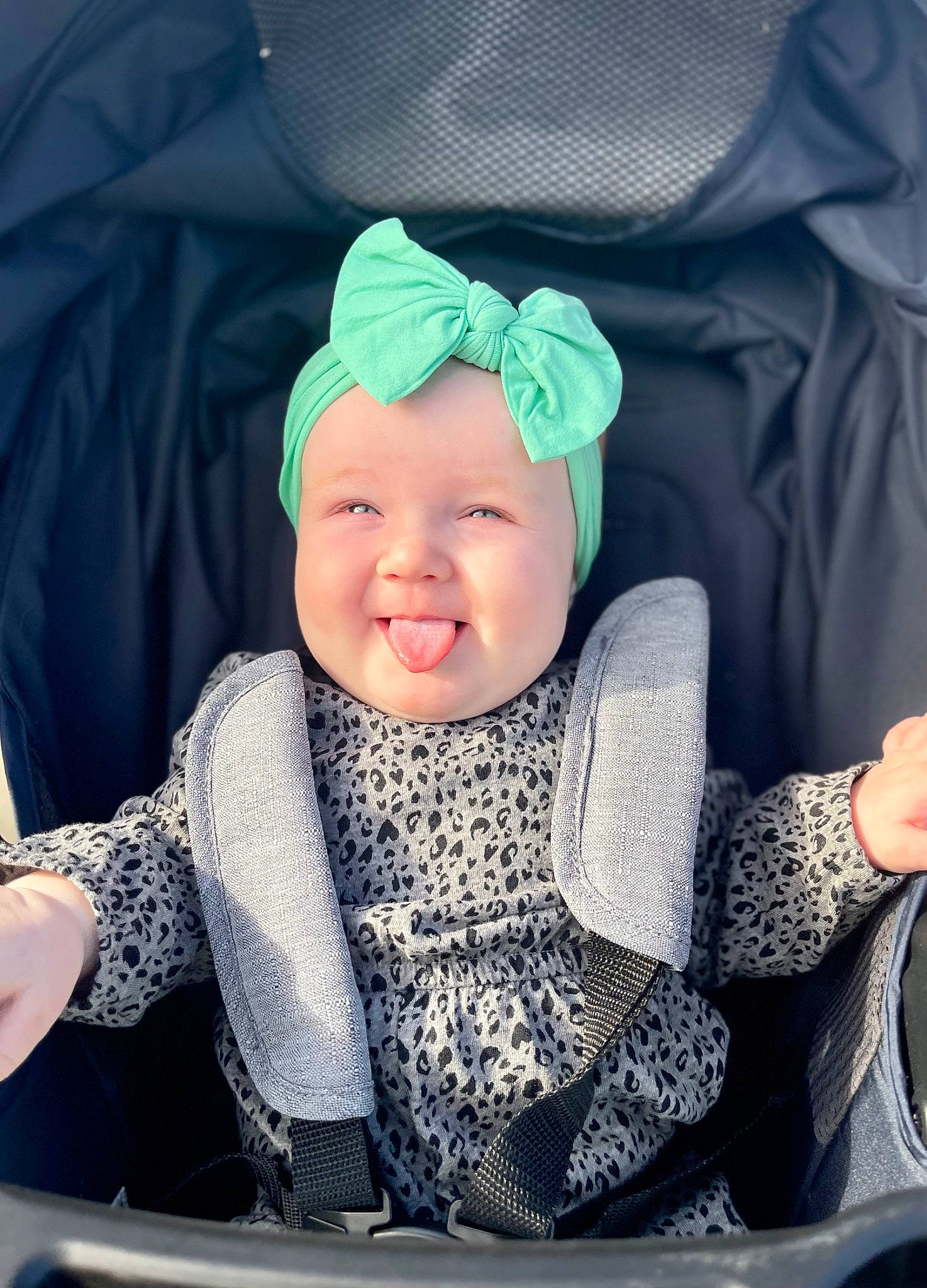 Sadie joined the competition — help win amazing prizes! baby, baby_carriage, baby_laughing, baby_products, baby_safety, baby_toddler_clothing, cap, car_seat, child, comfort, cool, electric_blue, fashion_accessory, fun, happy, headwear, person, product, sleeve, smile