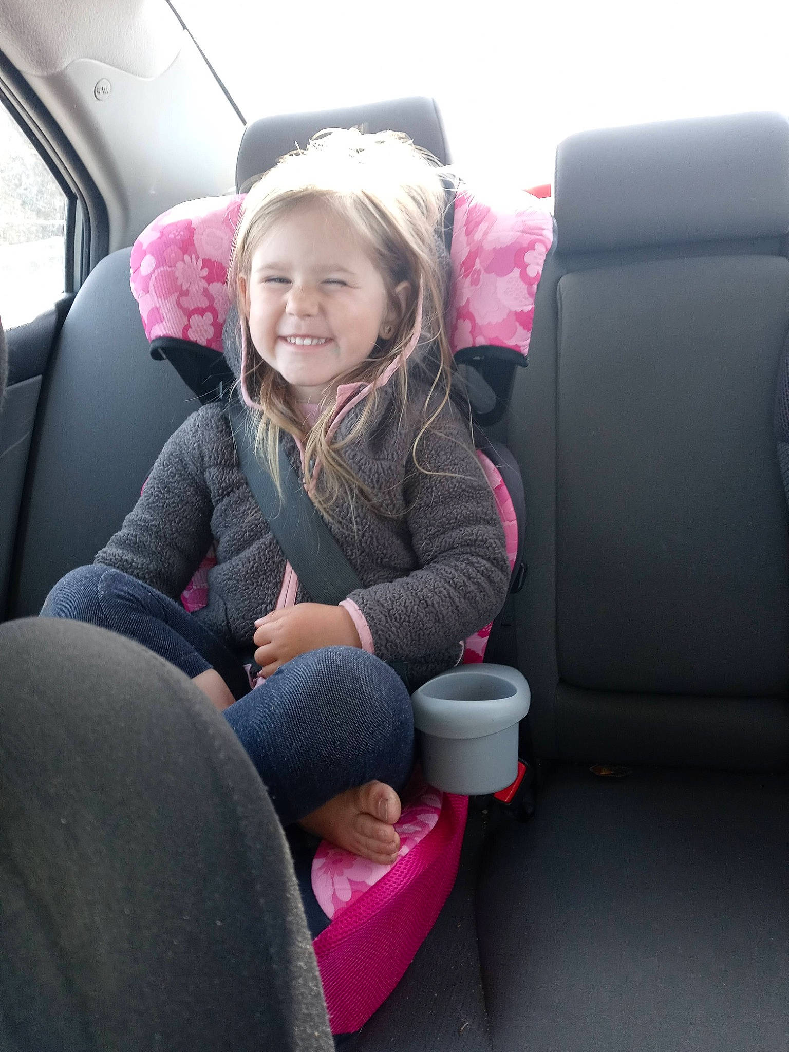 Madisyn joined the competition — help win amazing prizes! auto_part, automotive_design, automotive_exterior, car, car_seat, car_seat_cover, child, comfort, family_car, head_restraint, joy, leisure, luxury_vehicle, motor_vehicle, person, sitting, smile, toddler, travel, vehicle