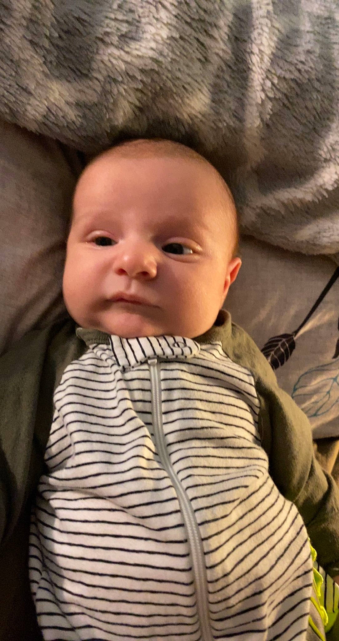 Lawrence joined the competition — help win amazing prizes! baby, baby_toddler_clothing, cheek, child, collar, comfort, eye, eyebrow, eyelash, face, iris, linens, lip, nose, outerwear, person, skin, sleeve, smile, textile