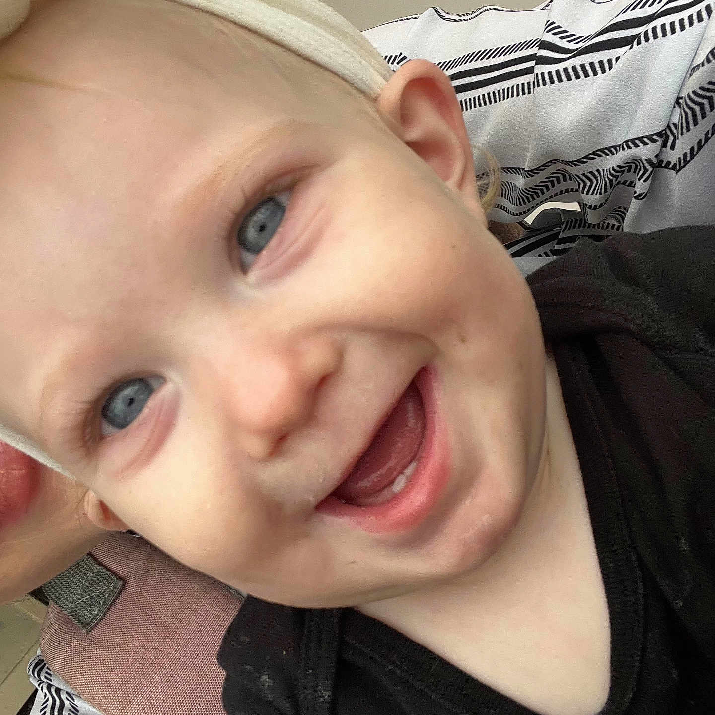 Alnea is registered to the contest to win money with this photo: accessories, baby, babylaughing, bodypart, clothing, coat, face, happy, head, jacket, jewelry, laughing, mouth, necklace, person, photography, portrait, selfie, smile, teeth