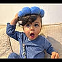 Kaysan participe au concours pour gagner de l'argent avec cette photo : toddler, child, blue_outfit, headband, surprised_expression, curly_hair, couch, indoor, cozy, plush, person, cute, young_child, seated, home, face, wide_eyes, open_mouth, casual_clothing, curiosity