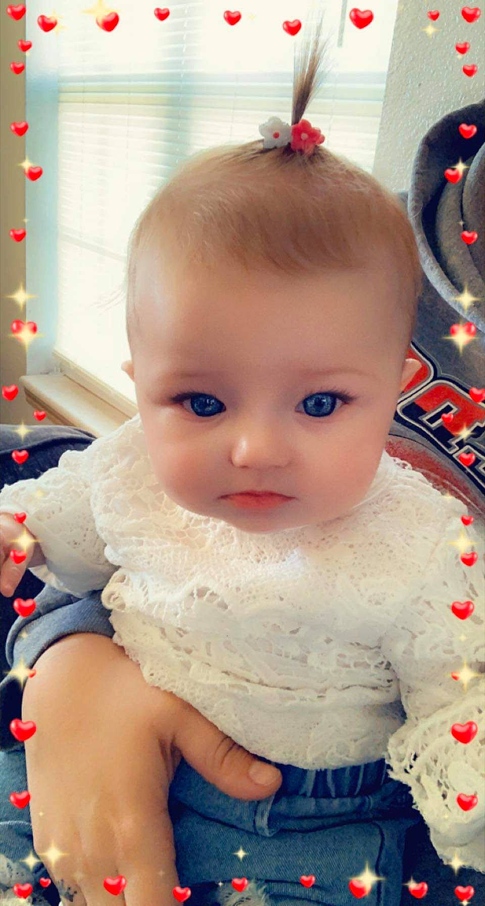 Haisley joined the competition — help win amazing prizes! baby_toddler_clothing, cheek, chin, dress, ear, eye, eyebrow, eyelash, face, forehead, hairstyle, head, human_body, iris, lip, mouth, neck, nose, person, skin