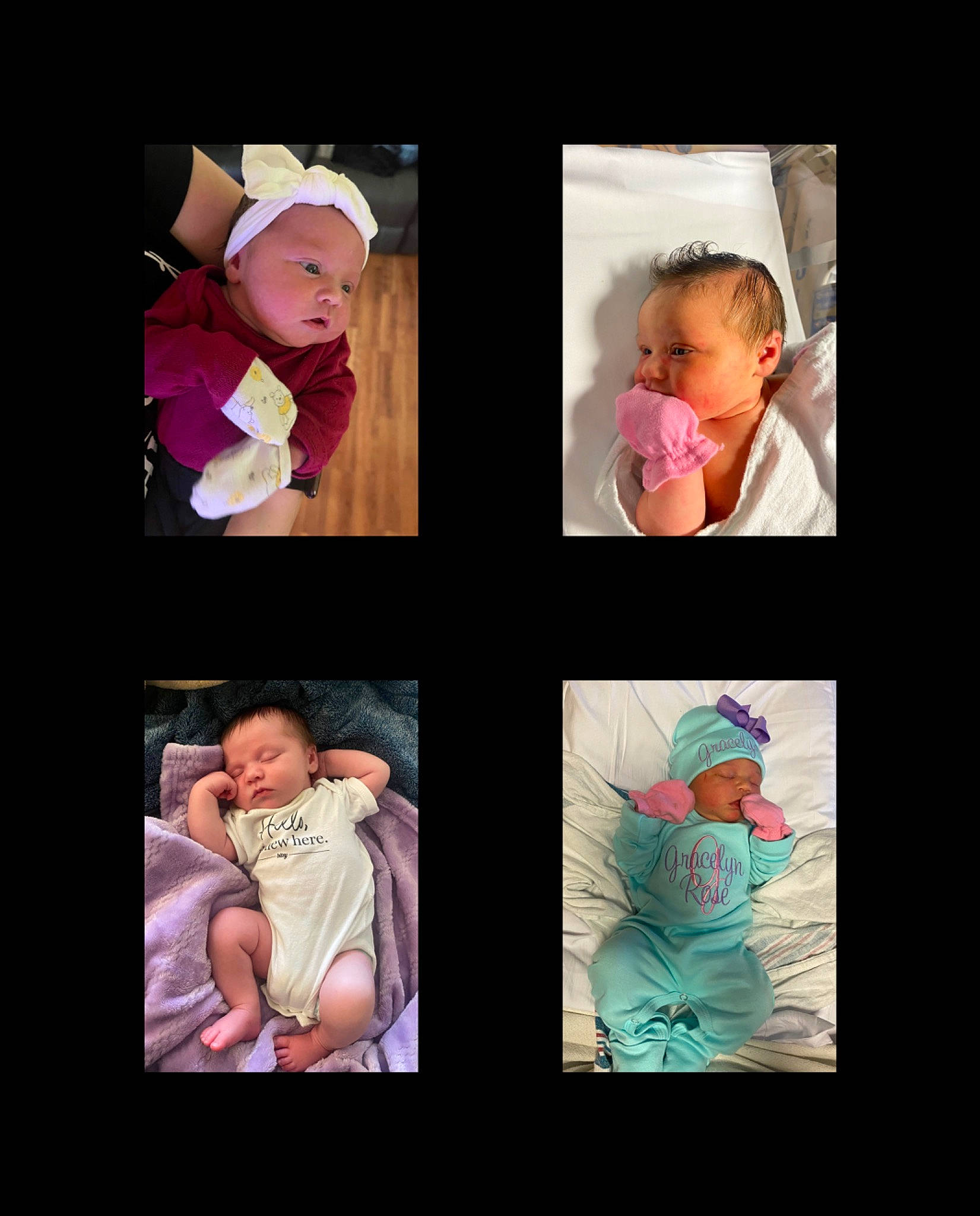 Gracelyn is registered to the contest to win money with this photo: art, baby, baby_toddler_clothing, child, collage, flower, font, happy, headwear, magenta, pattern, person, petal, pink, product, purple, room, sleeve, square, toddler