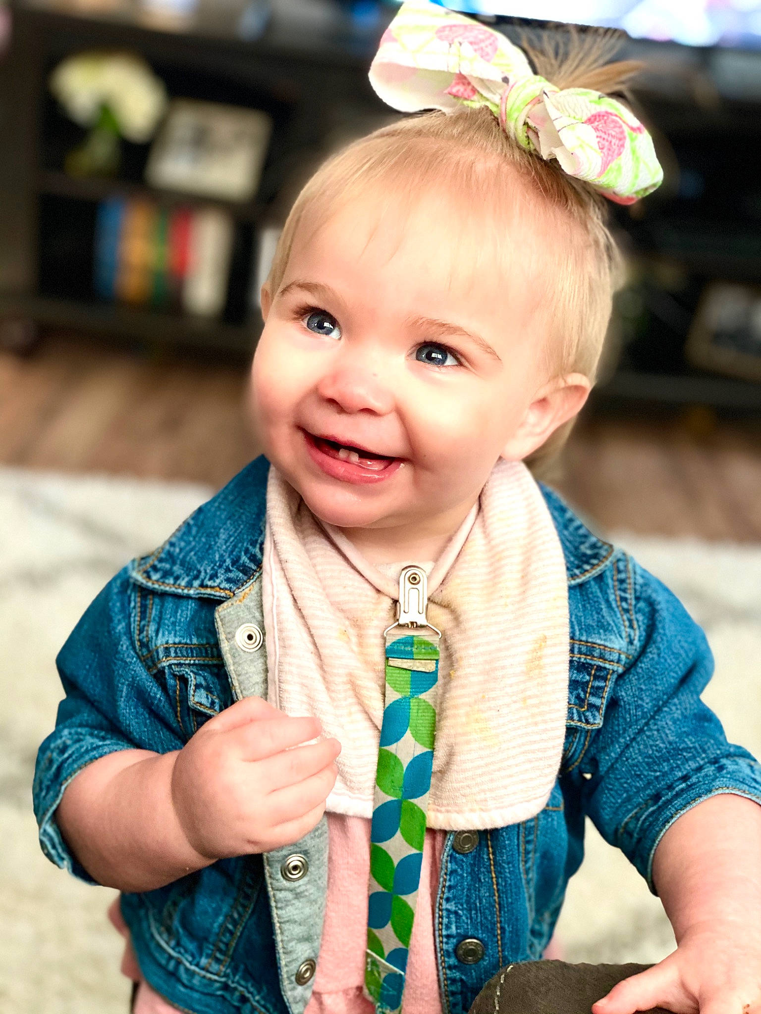 Avaleigh joined the competition — help win amazing prizes! baby, child, child_model, fashion_accessory, hair_accessory, happy, headband, headgear, joy, person, skin, smile, toddler