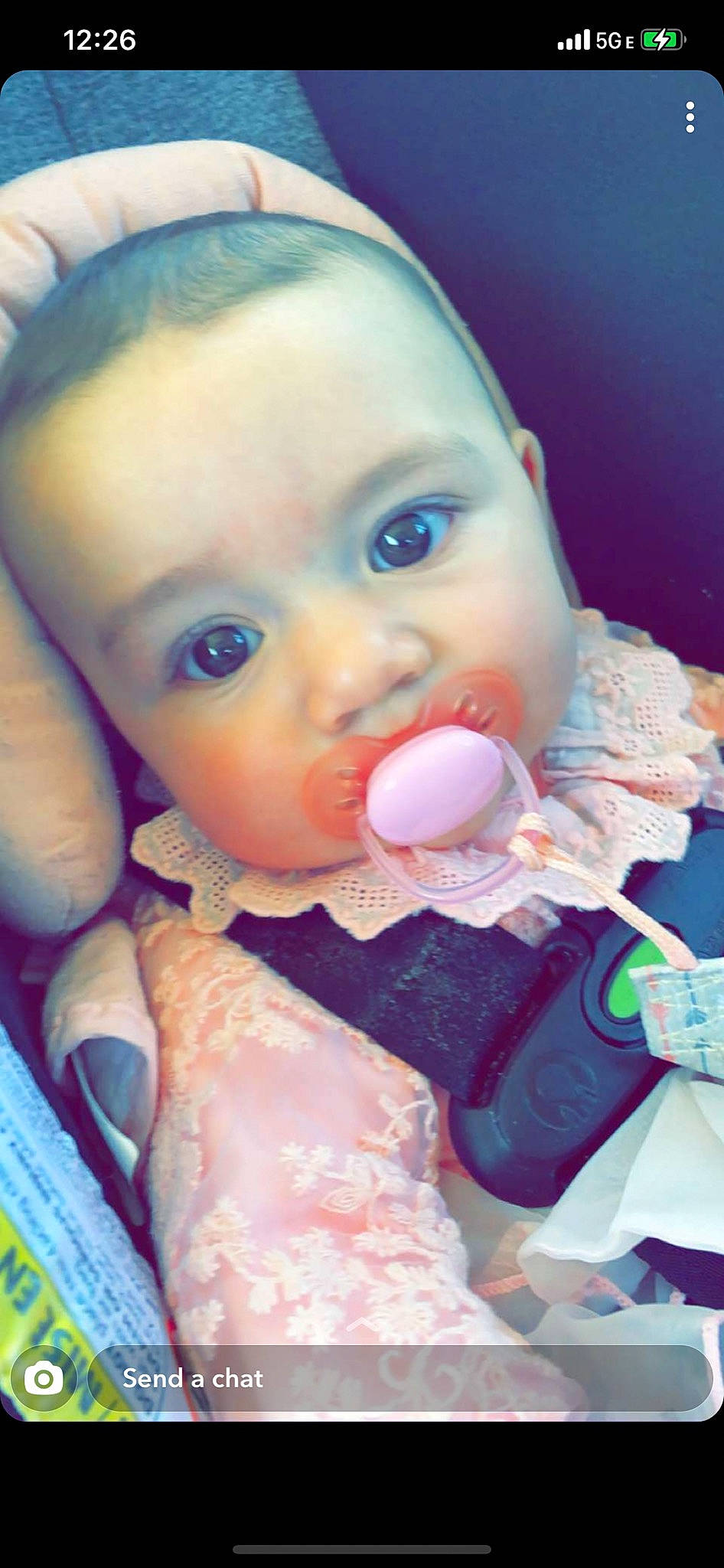 Kristlyn joined the competition — help win amazing prizes! baby, baby_products, baby_toddler_clothing, cheek, child, drinkware, ear, eyelash, fun, happy, iris, lip, mouth, nose, person, pink, plastic, skin, sweetness, toddler