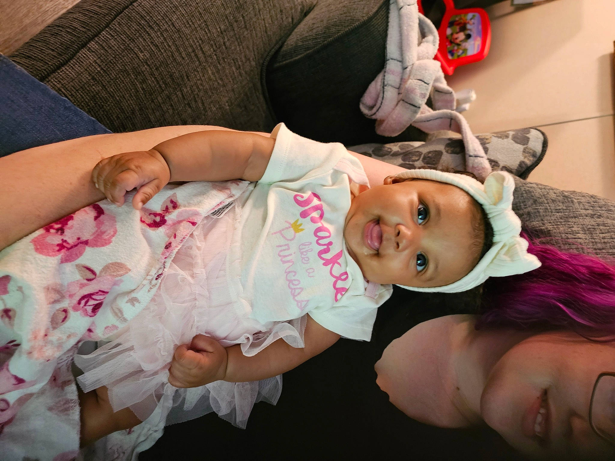 Zyahna joined the competition — help win amazing prizes! baby, baby_toddler_clothing, cheek, child, dress, event, facial_expression, finger, happy, hat, human_body, leg, mouth, person, pink, product, skin, sleeve, smile, textile