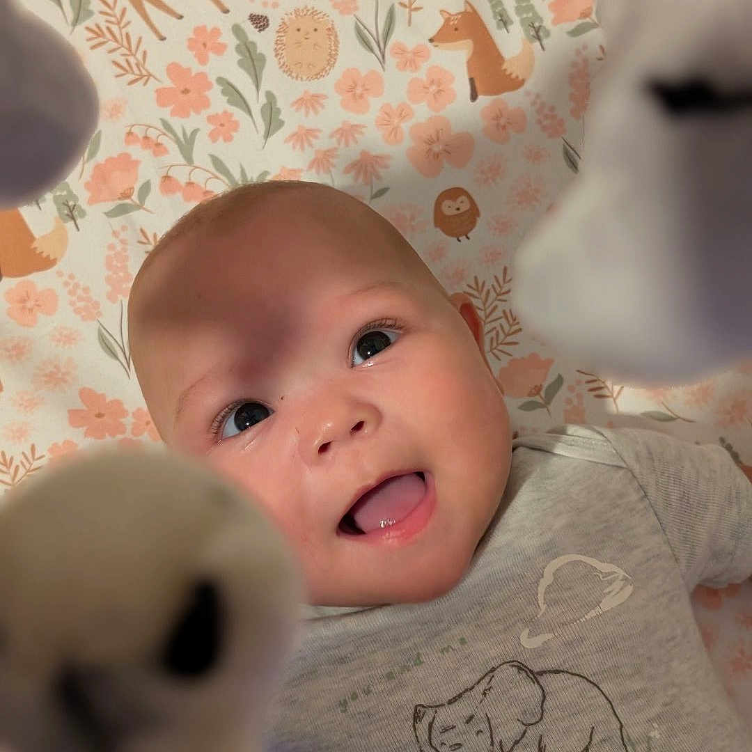 Nijah joined the competition — help win amazing prizes! baby, babylaughing, clothing, face, happy, head, laughing, newborn, person, photography, portrait, quilt, selfie, smile, t_shirt