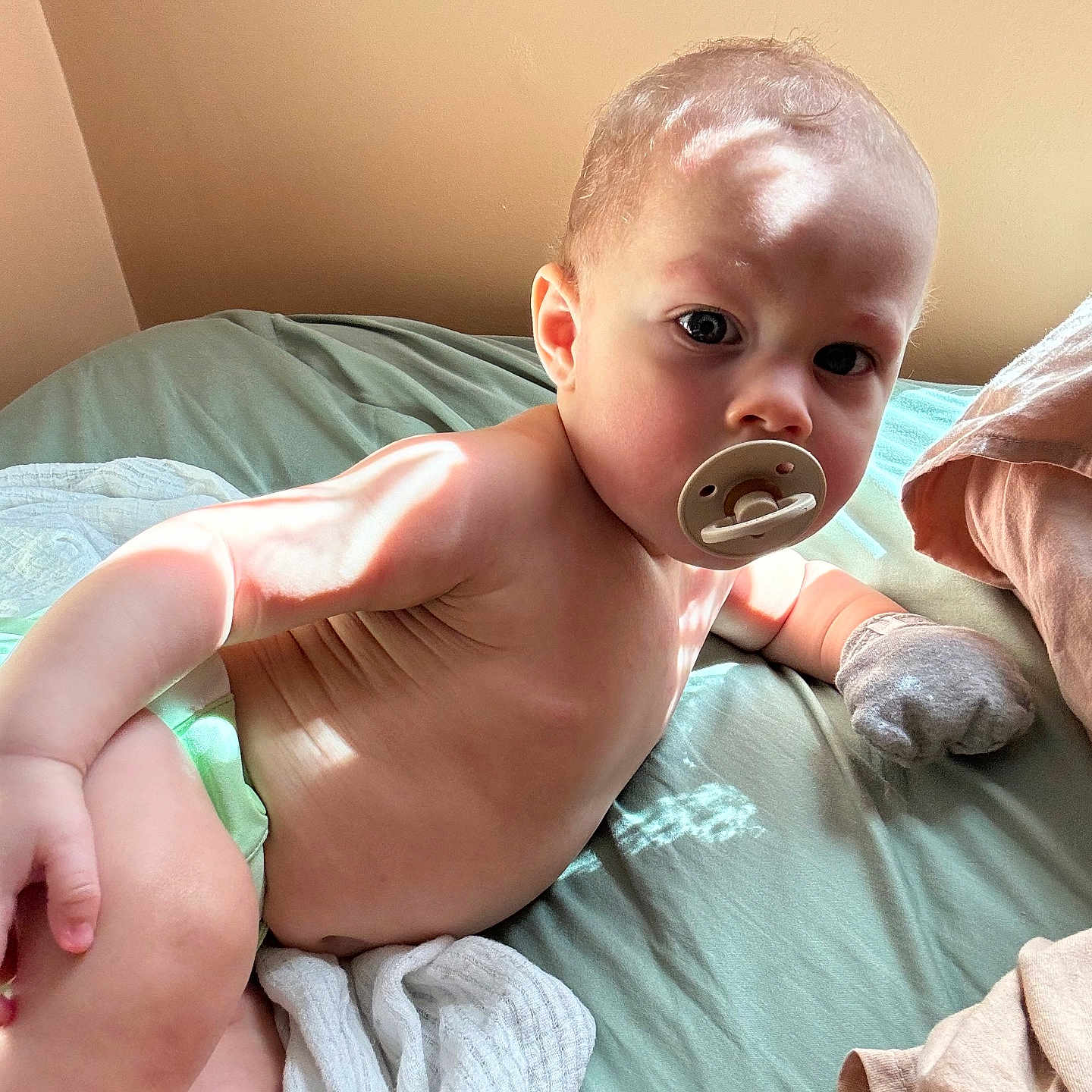 Reeve joined the competition — help win amazing prizes! baby, bed, bedroom, beverage, biting, blanket, bodypart, drinking, face, furniture, head, indoors, neck, person, photography, portrait, room, sitting