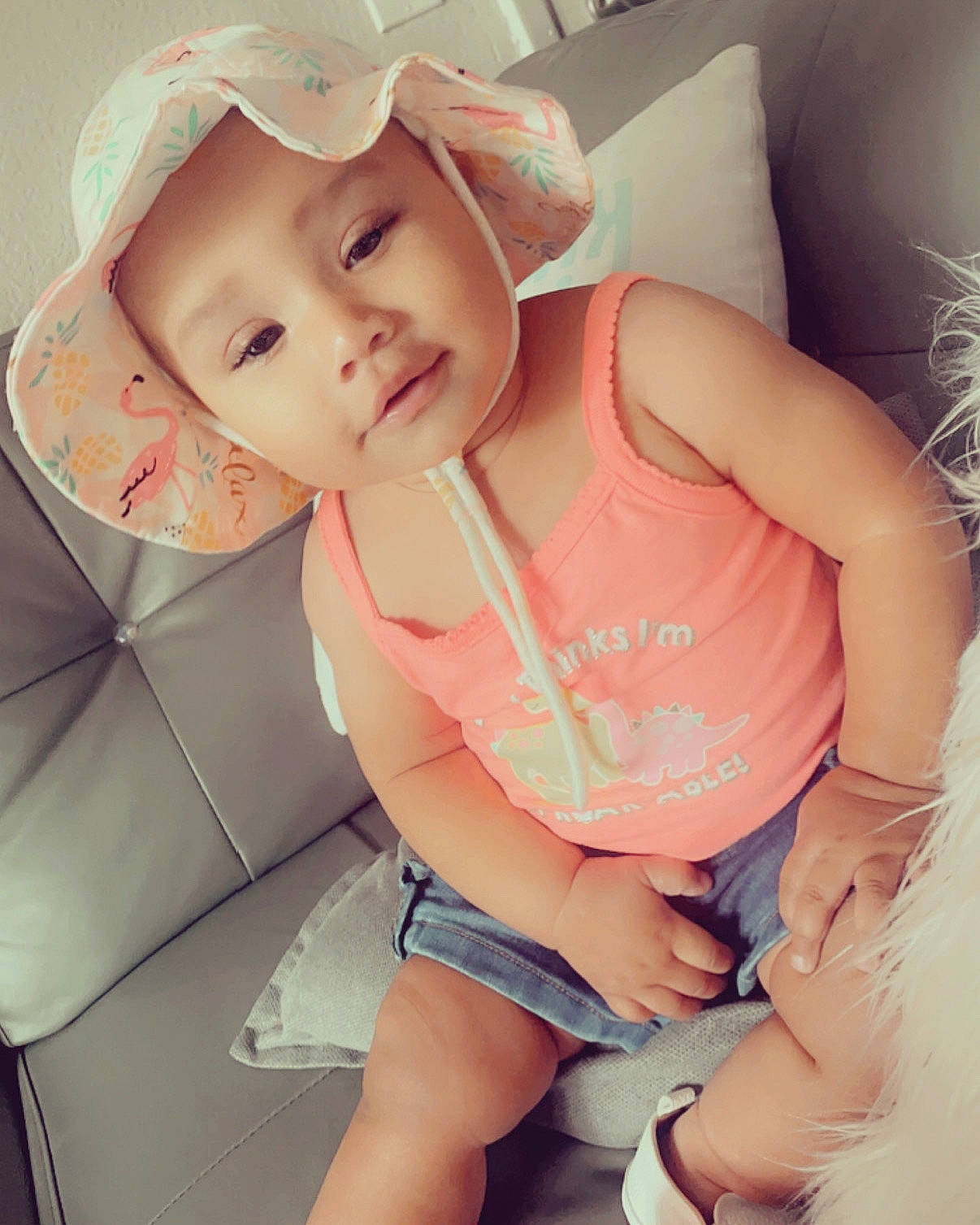 Miah joined the competition — help win amazing prizes! abdomen, baby_toddler_clothing, chest, child, comfort, elbow, eyelash, finger, happy, headwear, human_body, knee, lip, mouth, muscle, neck, person, pink, skin, textile