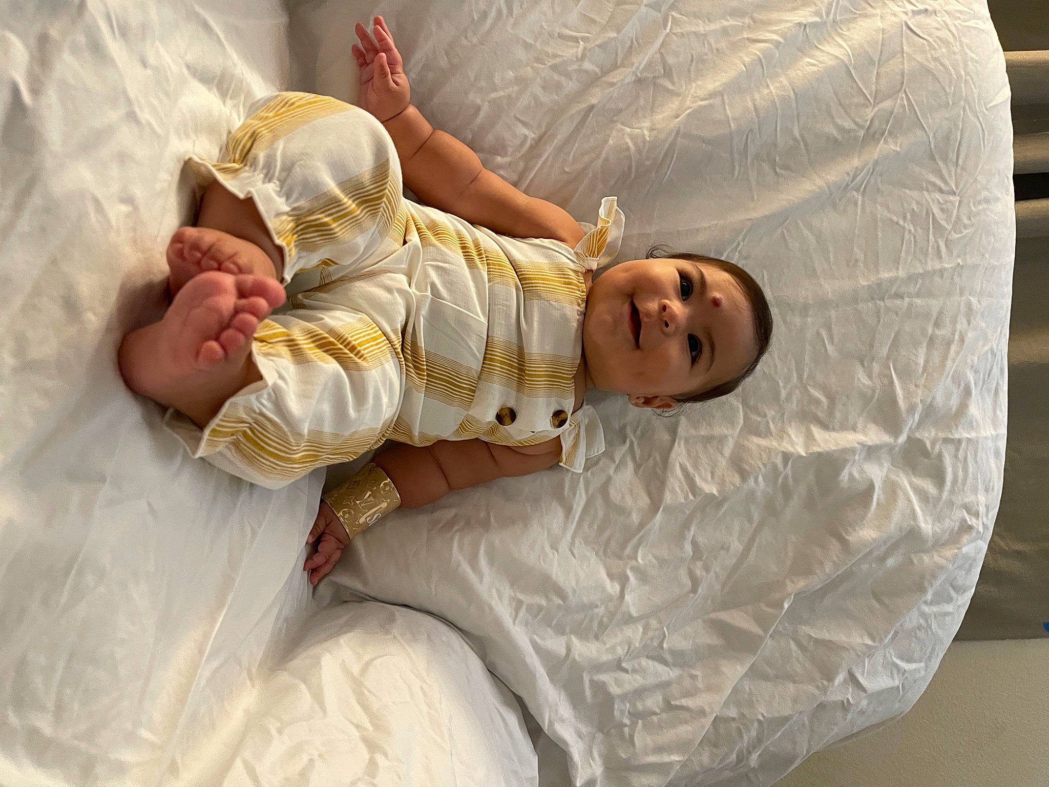 Sophia Hope joined the competition — help win amazing prizes! baby, baby_sleeping, baby_toddler_clothing, bed, bed_sheet, bedding, bedtime, comfort, couch, event, happy, head, human_body, joy, linens, nap, person, sleeve, smile, textile