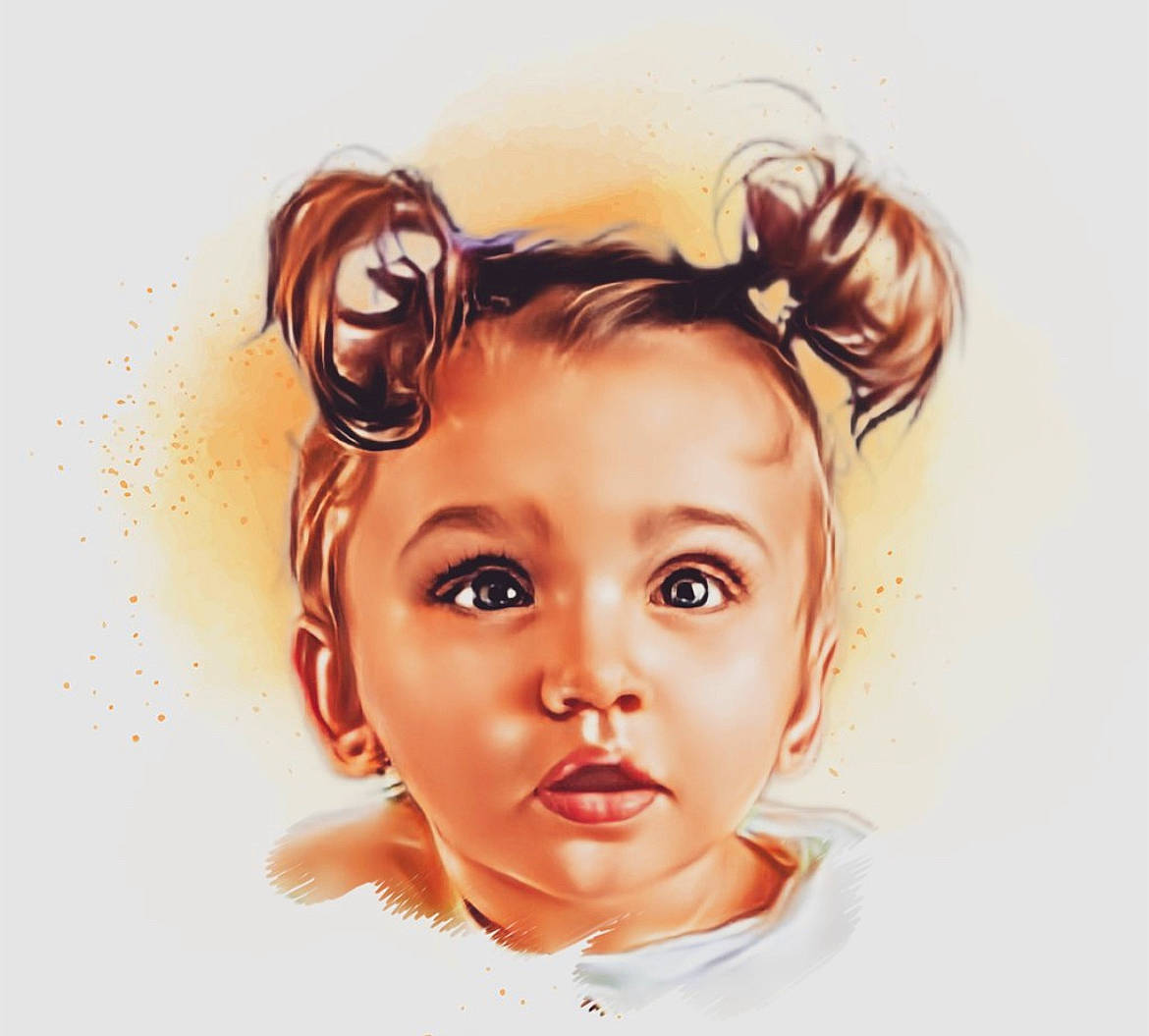 Lya a rejoint le concours — aidez-le/la à gagner de superbes lots ! art, blond, cheek, drawing, ear, eyebrow, eyelash, forehead, gesture, happy, illustration, iris, jaw, lip, neck, nose, paint, painting, person, skin