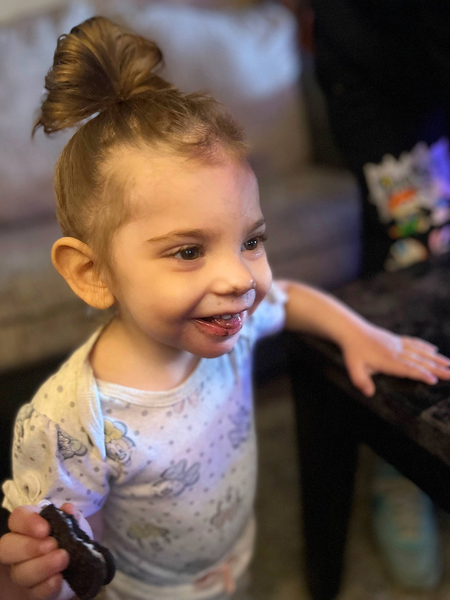 Kaylee Grace is registered to the contest to win money with this photo: bun, child, event, eye, eyelash, fun, hair, hair_coloring, hand, happy, iris, jewellery, joy, laugh, leisure, person, play, sitting, skin, smile