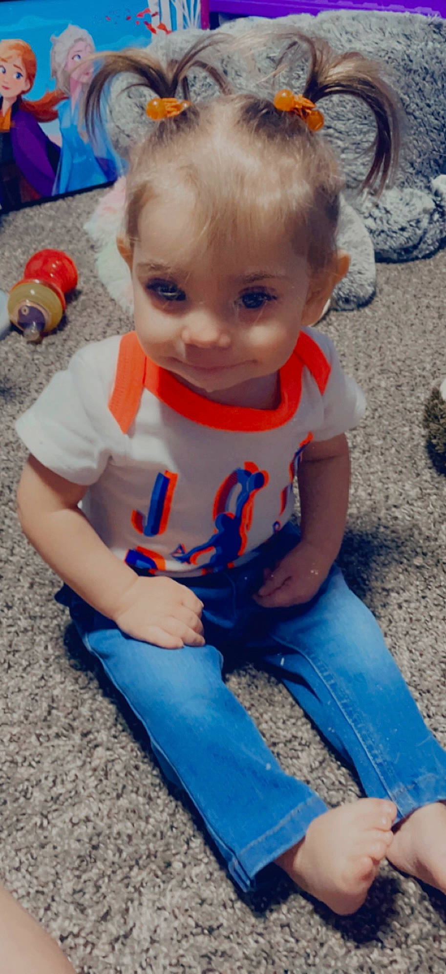 Kaylee is registered to the contest to win money with this photo: azure, baby_toddler_clothing, blue, cheek, child, clothing, cool, electric_blue, eye, happy, iris, joint, mouth, nose, person, shoe, skin, sleeve, toddler, toy