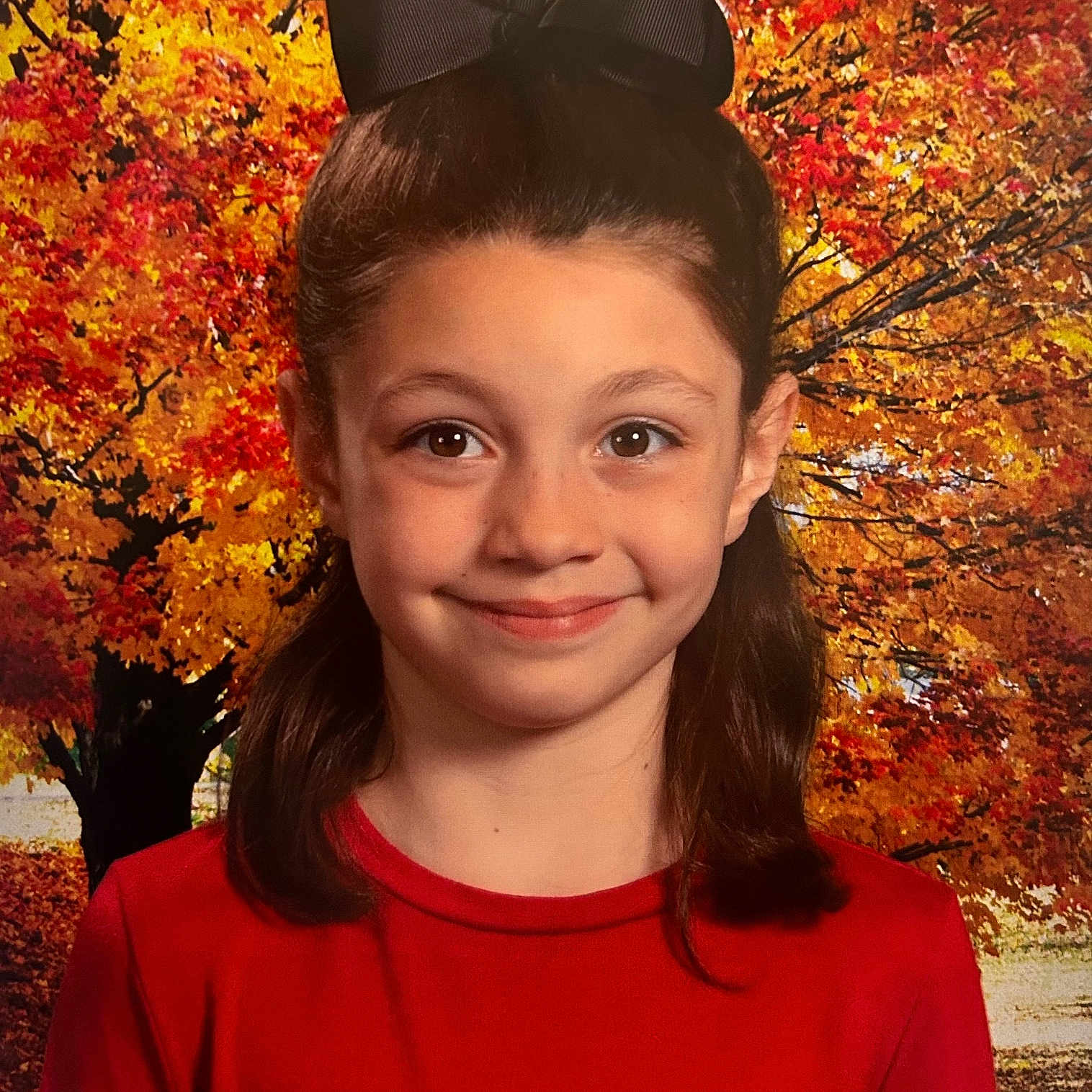 Nevaeh is registered to the contest to win money with this photo: autumn, blouse, child, clothing, face, female, girl, hair, happy, head, leaf, nature, outdoors, person, photography, plant, portrait, smile, tree, vegetation