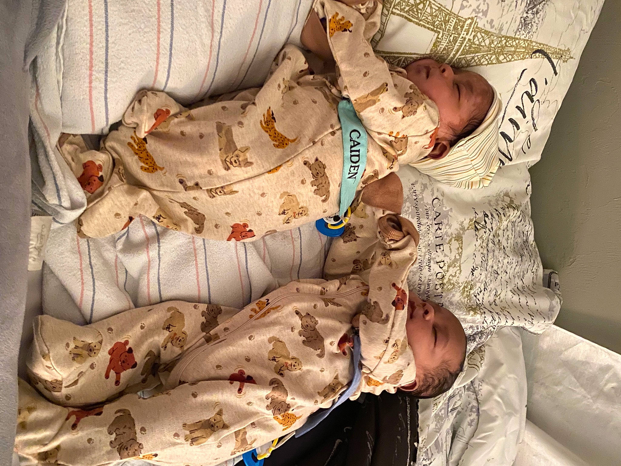 Aiden And Caiden is registered to the contest to win money with this photo: art, bed_sheet, bedding, bedroom, child, comfort, fashion_design, flesh, human_body, linens, pattern, person, room, sleeve, tradition, vintage_clothing, visual_arts