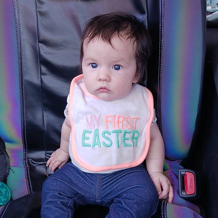 Oakley is registered to the contest to win money with this photo: auto_part, baby, baby_products, baby_toddler_clothing, beauty, cheek, child, cool, electric_blue, facial_expression, finger, flash_photography, fun, happy, person, product, sitting, skin, sleeve, t_shirt