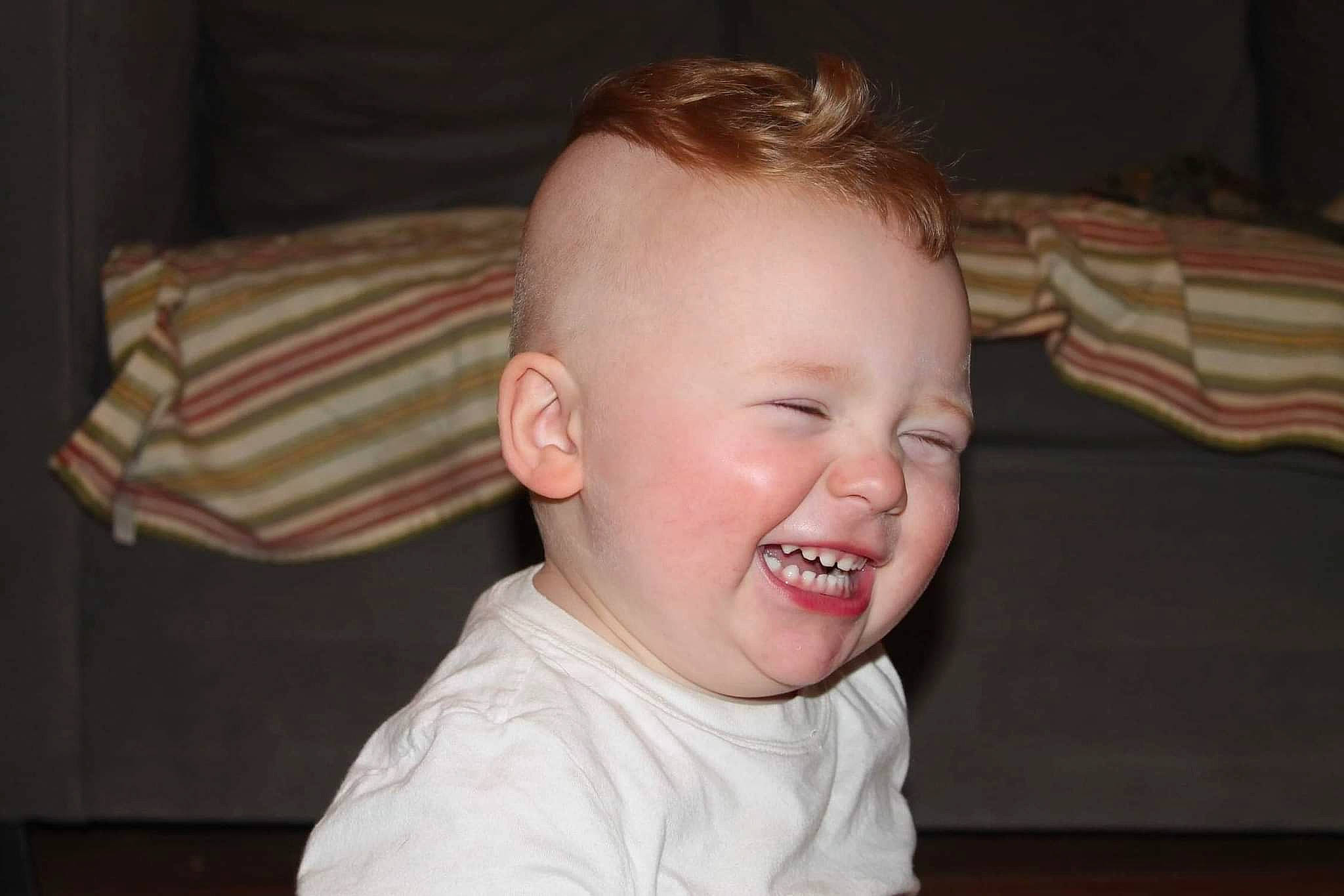 Jack is registered to the contest to win money with this photo: baby, baby_toddler_clothing, cheek, child, ear, eyebrow, eyelash, face, flash_photography, happy, head, human_body, iris, jaw, neck, nose, person, smile, toddler, tooth