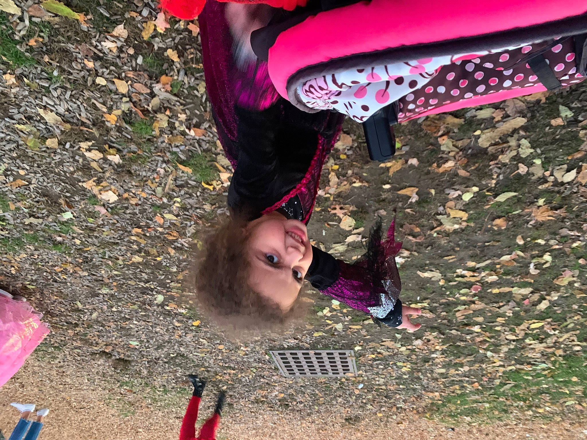 Liliana joined the competition — help win amazing prizes! fun, grass, happy, human_leg, leisure, magenta, people_in_nature, person, plant, recreation, smile, soil, tints_and_shades, tree, waist