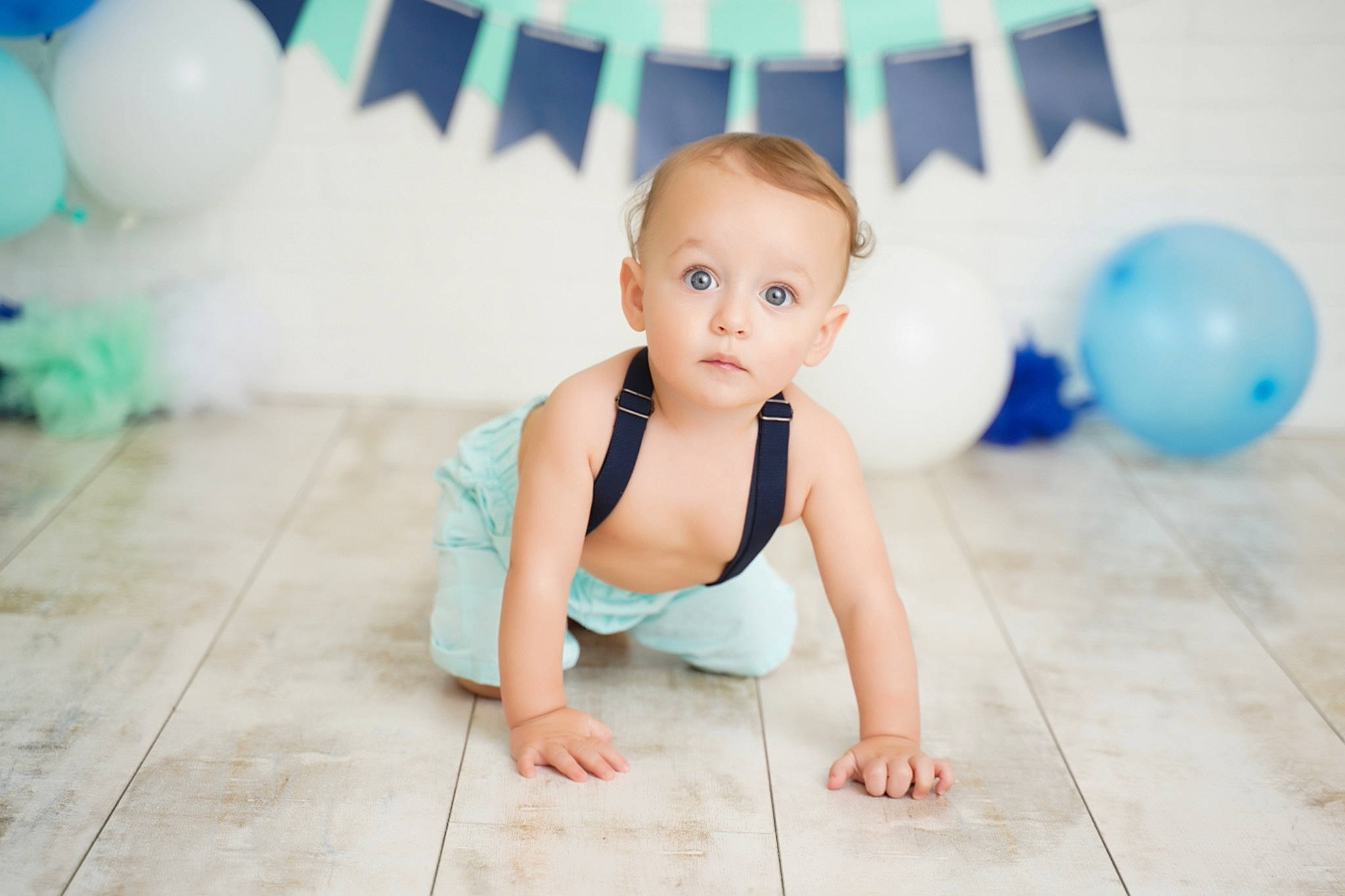 Dash is registered to the contest to win money with this photo: aqua, azure, baby, baby_toddler_clothing, balloon, blue, child, flash_photography, floor, flooring, fun, happy, head, leisure, person, pink, skin, standing, thigh, toddler