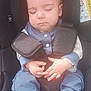 Ezio participe au concours pour gagner de l'argent avec cette photo : baby, sleeping, car_seat, child, infant, seatbelt, pajamas, hands, safety, airbag_warning, seat, closeup, peaceful, cute, child_safety, infant_clothing, resting, car_interior, strapped_in, young_child