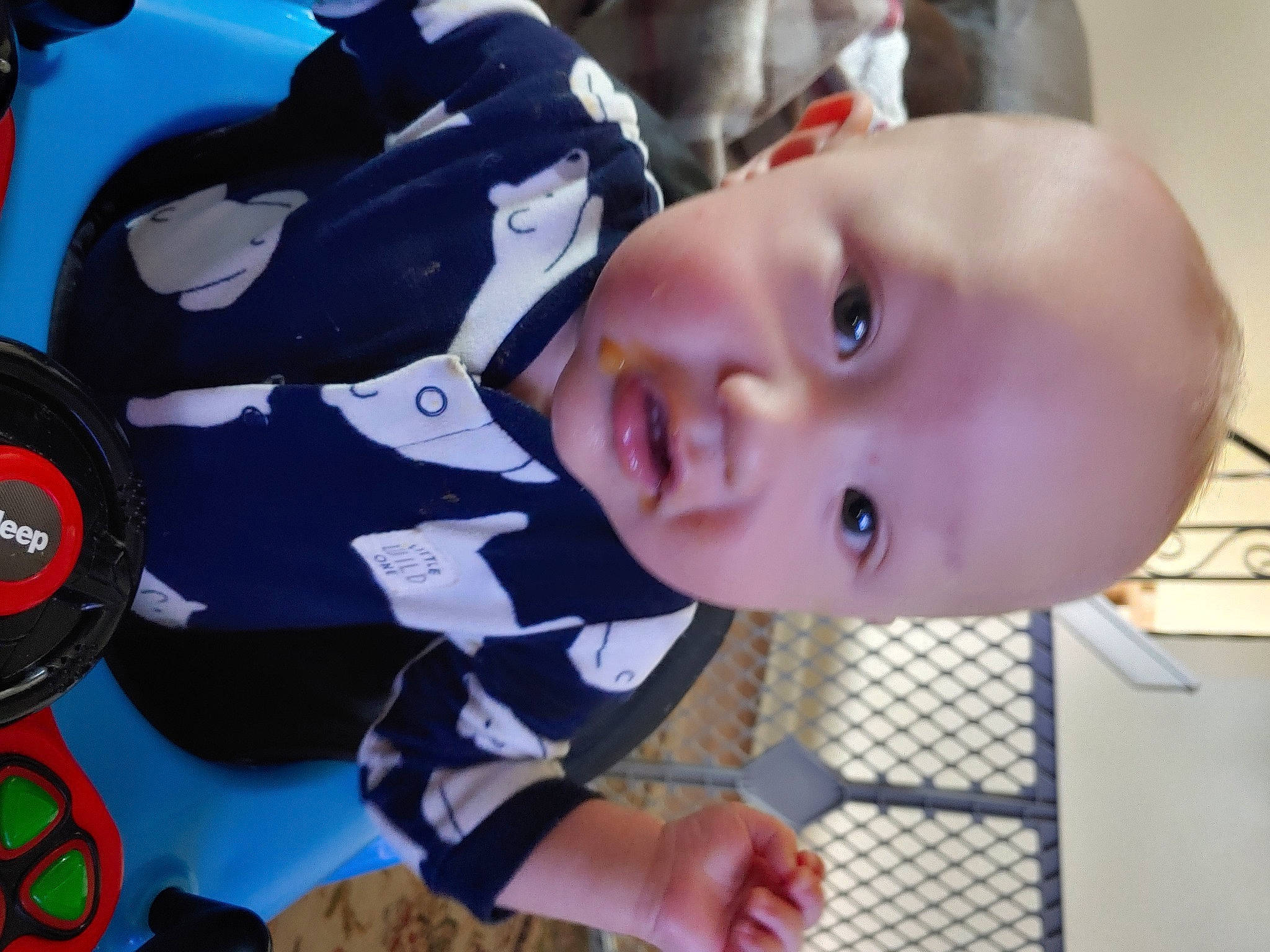 Roxas is registered to the contest to win money with this photo: baby, cheek, child, person, play, toddler