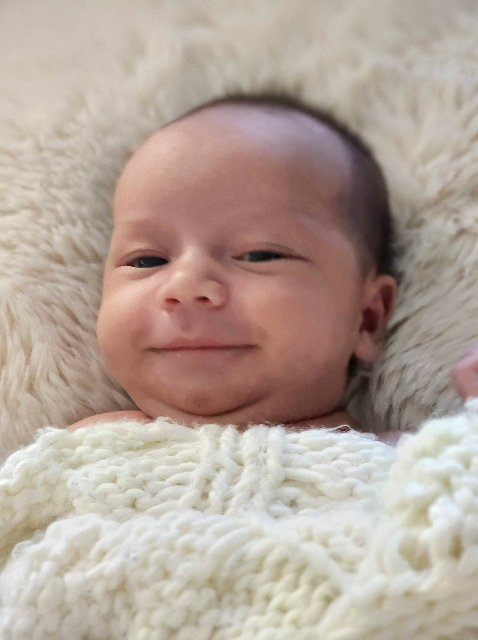 Jaden joined the competition — help win amazing prizes! baby, baby_toddler_clothing, cheek, close_up, comfort, eye, eyebrow, face, happy, iris, joy, linens, lip, mouth, nose, person, skin, smile, textile, toddler