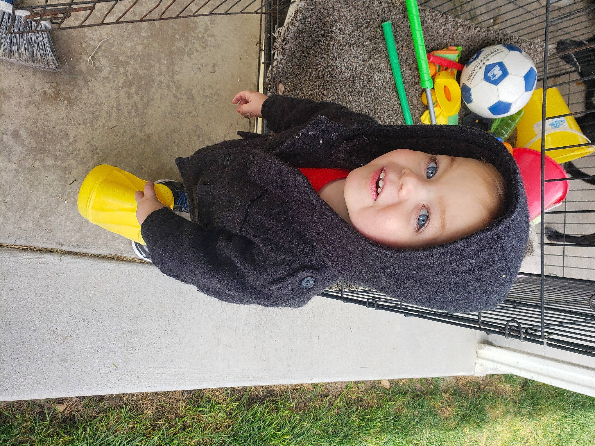 Bradley is registered to the contest to win money with this photo: baby_toddler_clothing, human, nose, person, toy