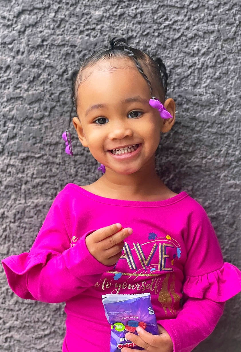 Journi joined the competition — help win amazing prizes! baby_toddler_clothing, beauty, child, eye, fun, green, hair, happy, head, iris, joy, lip, magenta, person, pink, purple, red, skin, sleeve, smile