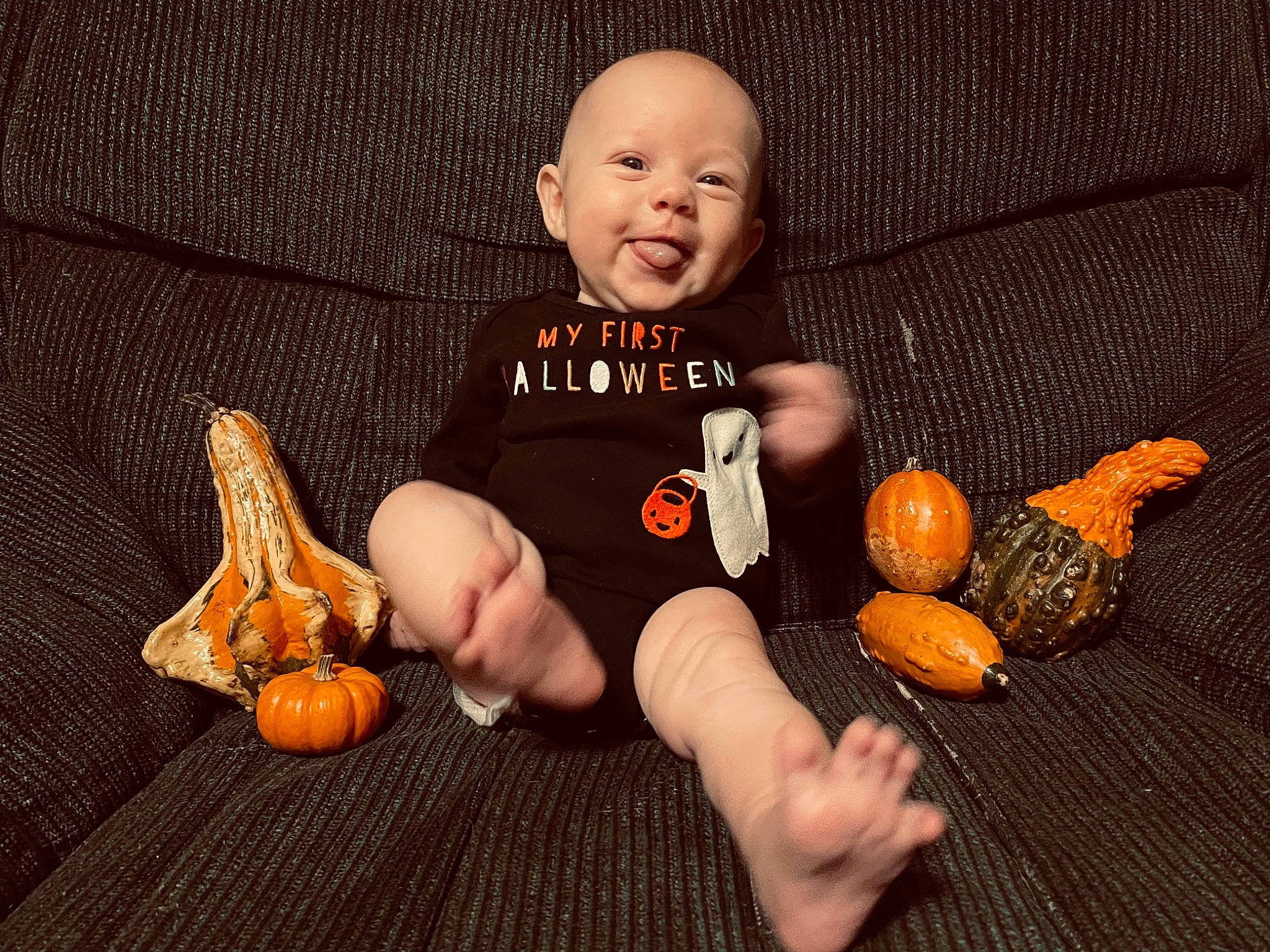 Aubriella is registered to the contest to win money with this photo: arm, baby_toddler_clothing, calabaza, cucurbita, finger, foot, gourd, hand, happy, nail, natural_foods, orange, person, pumpkin, smile, squash, thumb, toddler, vegetable, winter_squash