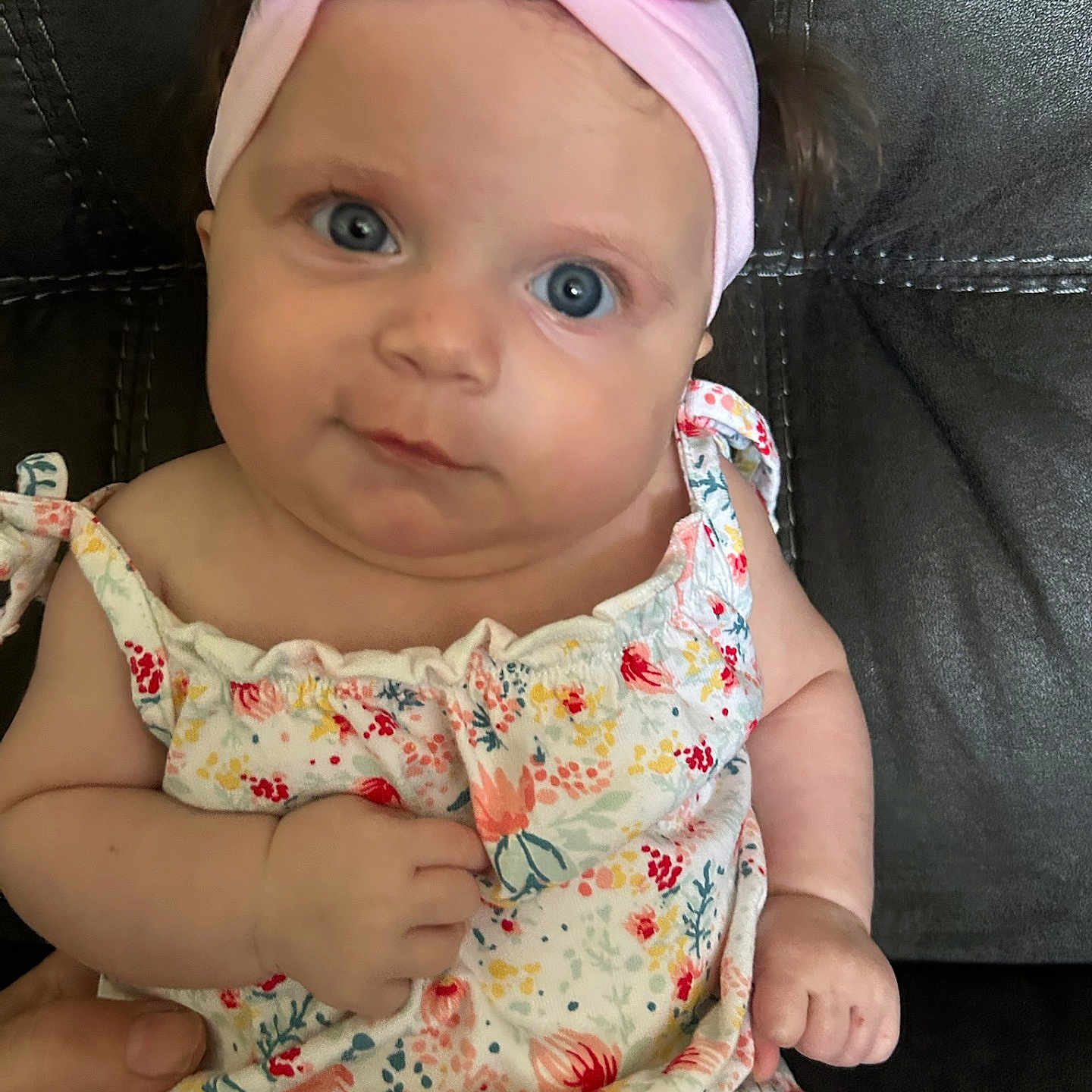 Nova joined the competition — help win amazing prizes! accessories, baby, clothing, couch, cushion, dress, face, furniture, happy, hat, head, headband, homedecor, newborn, person, photography, portrait, sitting, smile, t_shirt