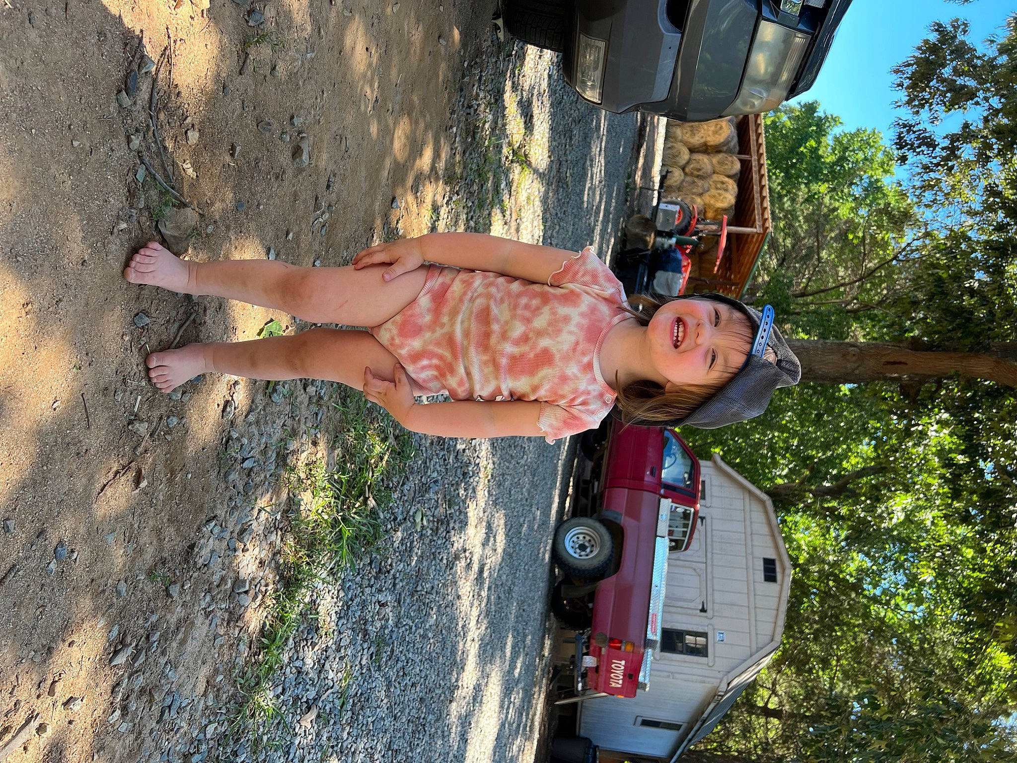 Haisley joined the competition — help win amazing prizes! auto_part, automotive_exterior, automotive_lighting, automotive_tire, car, fun, headwear, human_leg, joy, landscape, leisure, motor_vehicle, person, plant, recreation, shorts, smile, thigh, tire, tree