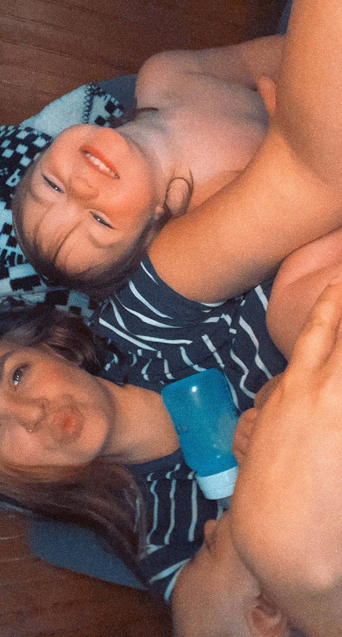 Haisley is registered to the contest to win money with this photo: abdomen, black_hair, chest, cool, elbow, electric_blue, finger, fun, gesture, happy, human_body, joy, mouth, muscle, nail, organ, person, plastic_bottle, skin, thigh