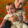 baby, child, sibling, smiling, hugging, outdoor, field, poppy, flower, nature, happy, cute, portrait, grass, summer, innocence, love, family, bright, joy