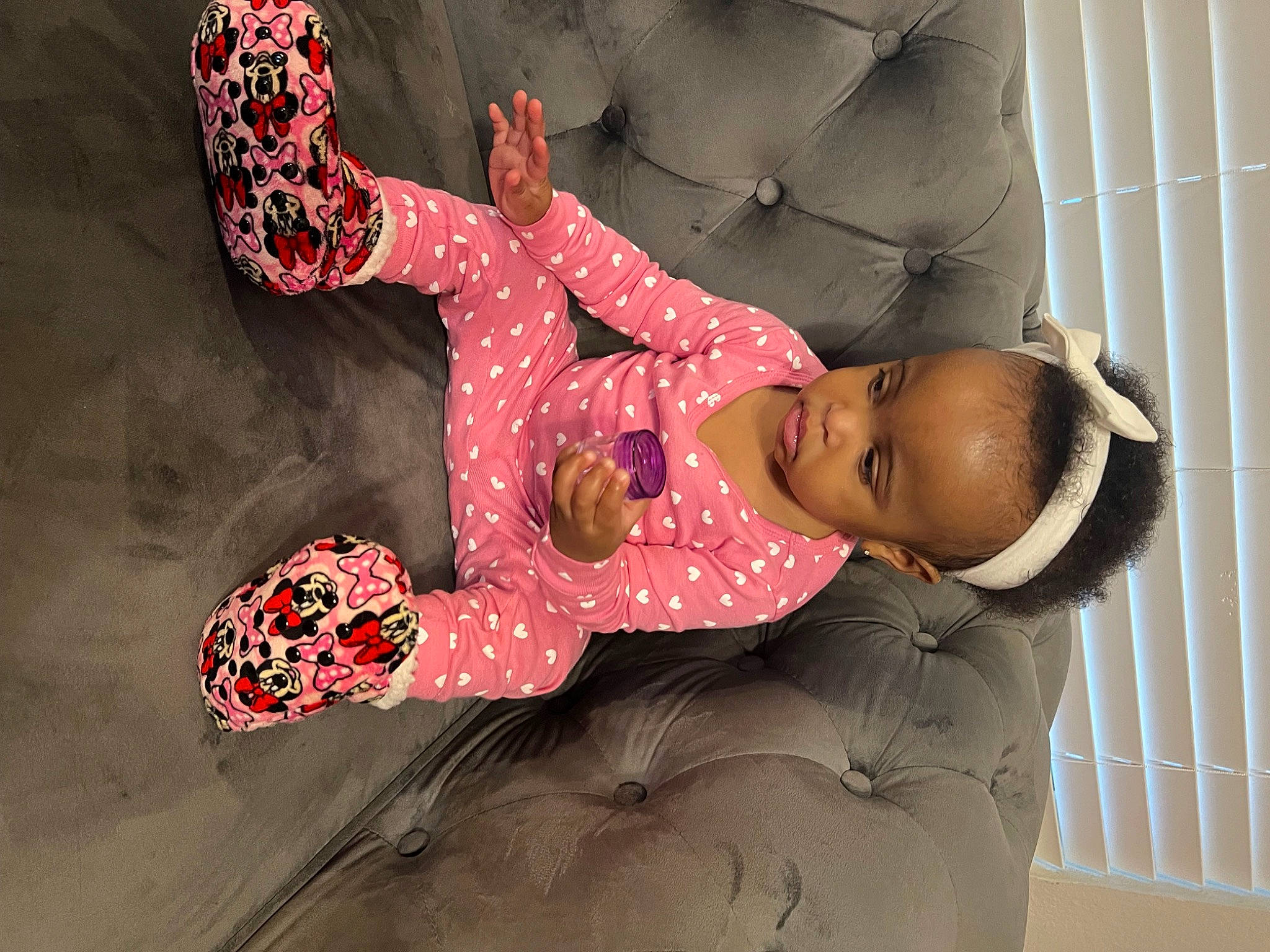 Skyelar joined the competition — help win amazing prizes! arm, baby_toddler_clothing, carmine, child, comfort, facial_expression, fun, happy, human_body, magenta, pattern, person, room, sitting, sleeve, toddler