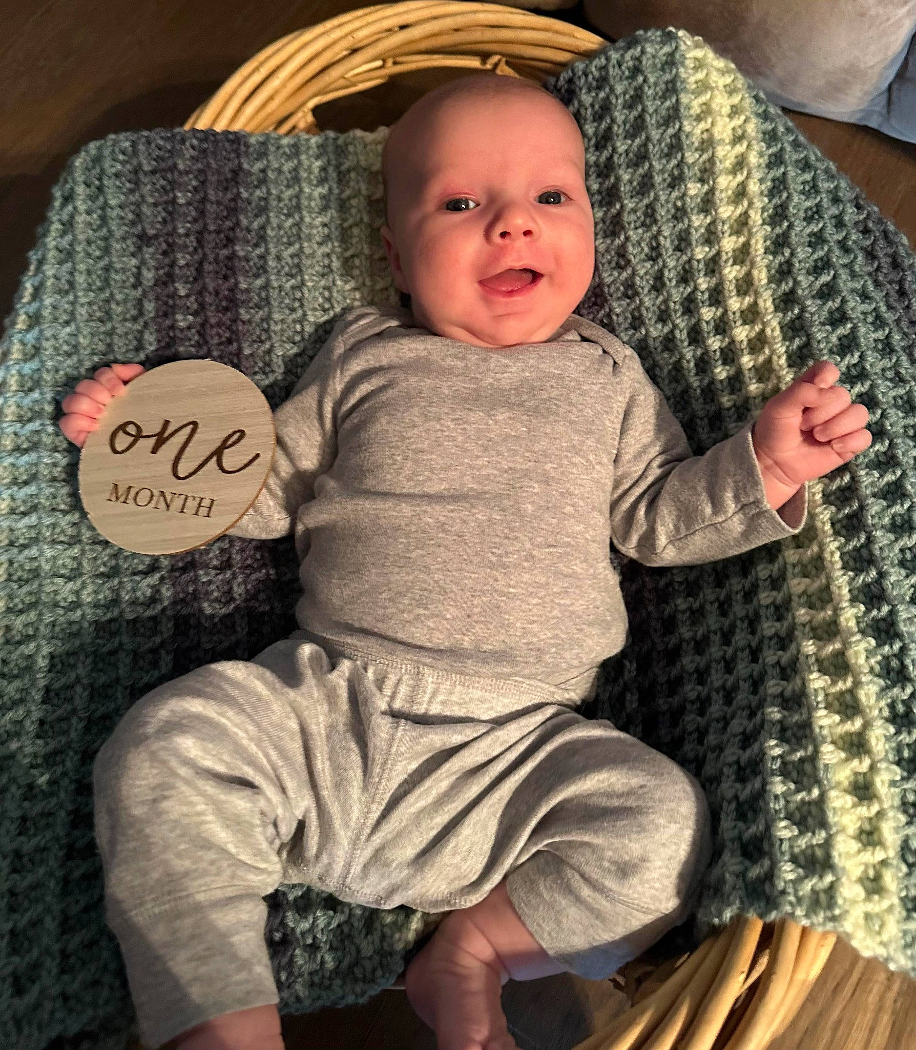 Keenan is registered to the contest to win money with this photo: baby, baby_toddler_clothing, cheek, child, chin, comfort, cool, eye, facial_expression, finger, hand, head, leg, organ, person, product, skin, sleeve, smile, textile