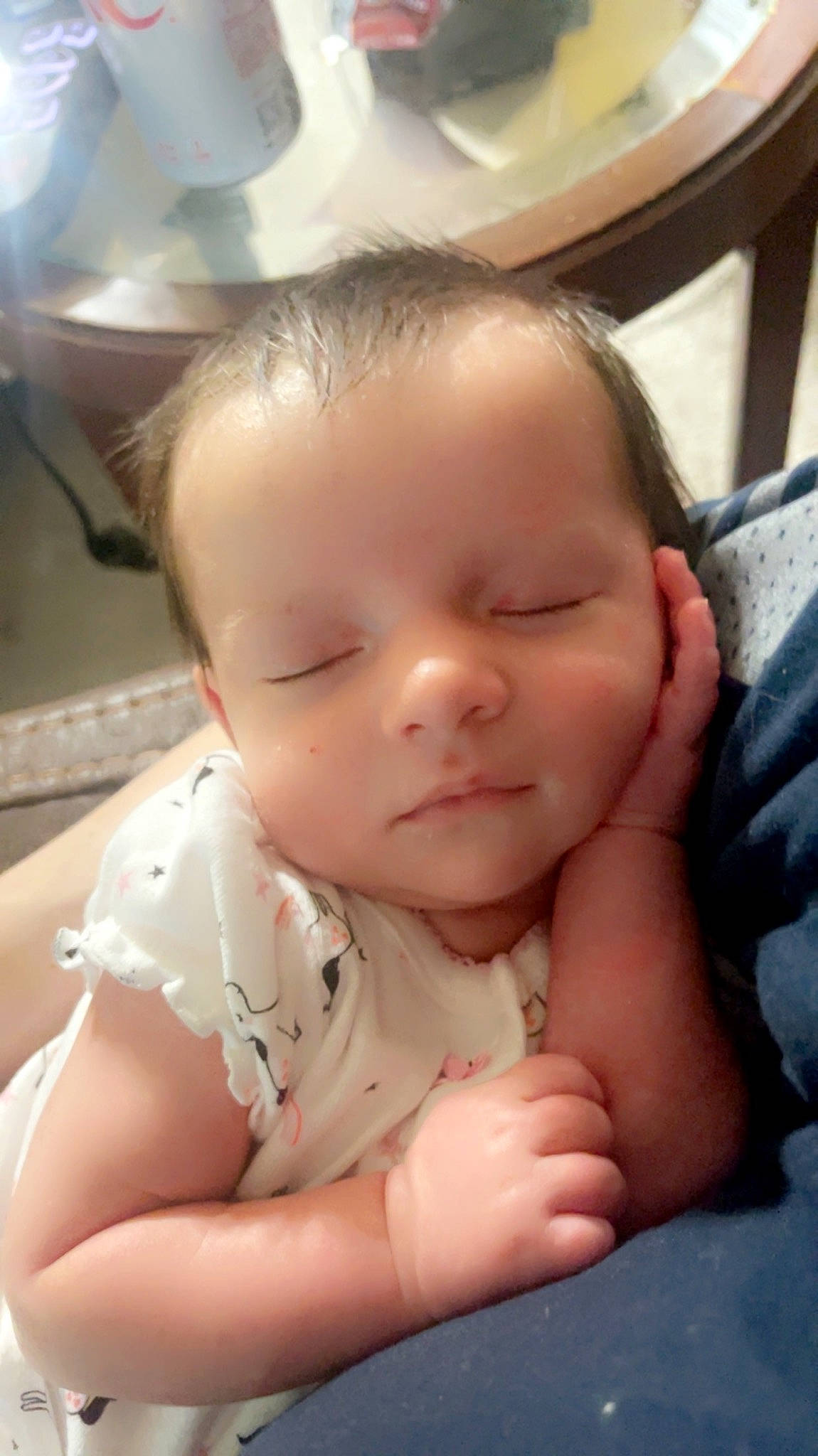 Mackenzie is registered to the contest to win money with this photo: baby, baby_toddler_clothing, cheek, child, comfort, ear, eyebrow, eyelash, finger, fun, gesture, hand, happy, iris, lip, mouth, nose, person, skin, thumb